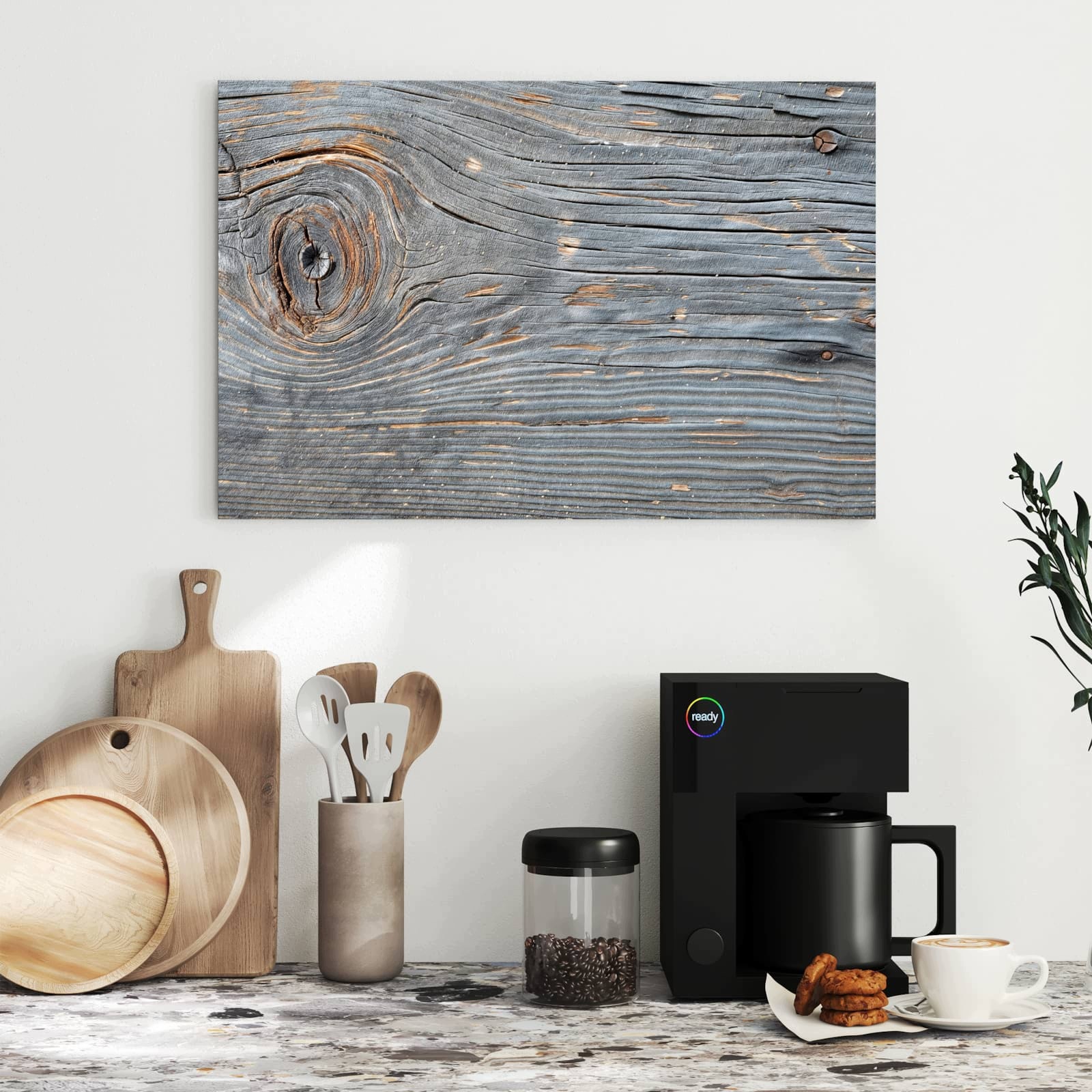 Magnetická tabule – obraz na zeď Struktura dřeva vintage | 60 × 40 cm