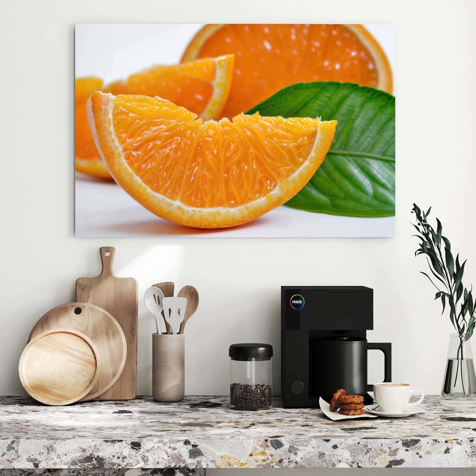 Magnetická tabule – obraz na zeď Plátky pomeranče | 90 × 60 cm