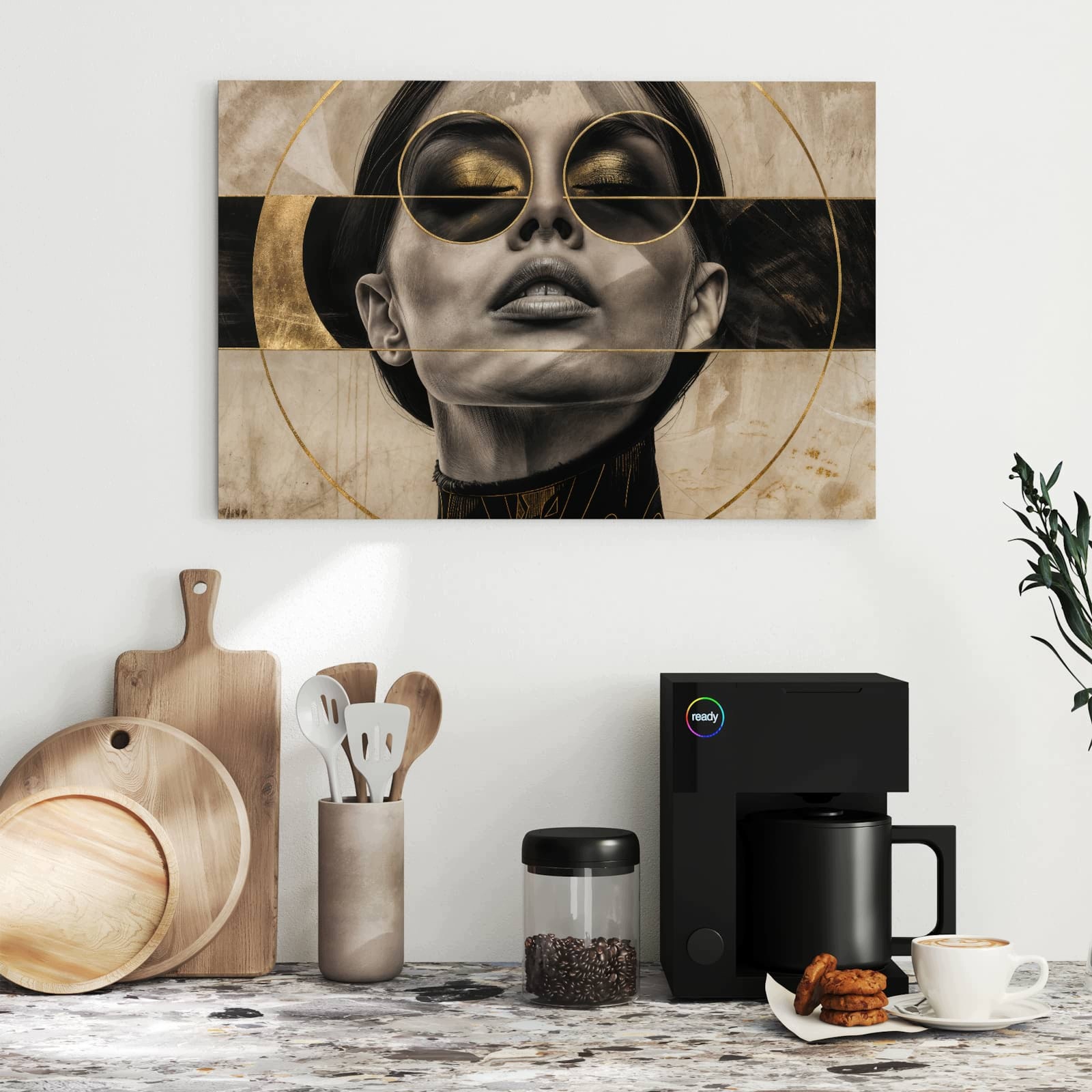 Magnetická tabule – obraz na zeď Abstraktní brýle | 60 × 40 cm