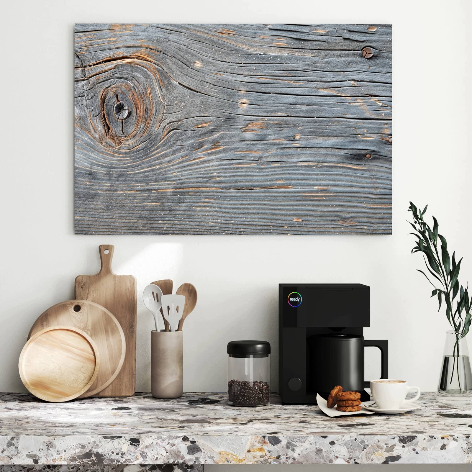 Magnetická tabule – obraz na zeď Struktura dřeva vintage | 90 × 60 cm