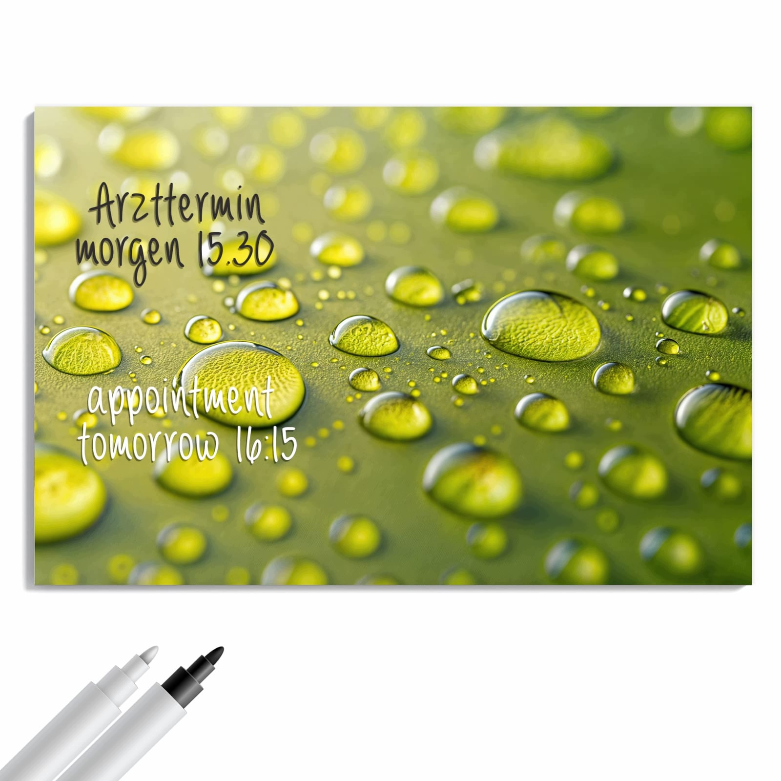 Magnetická tabule – obraz na zeď Kapky vody – detail | 60 × 40 cm