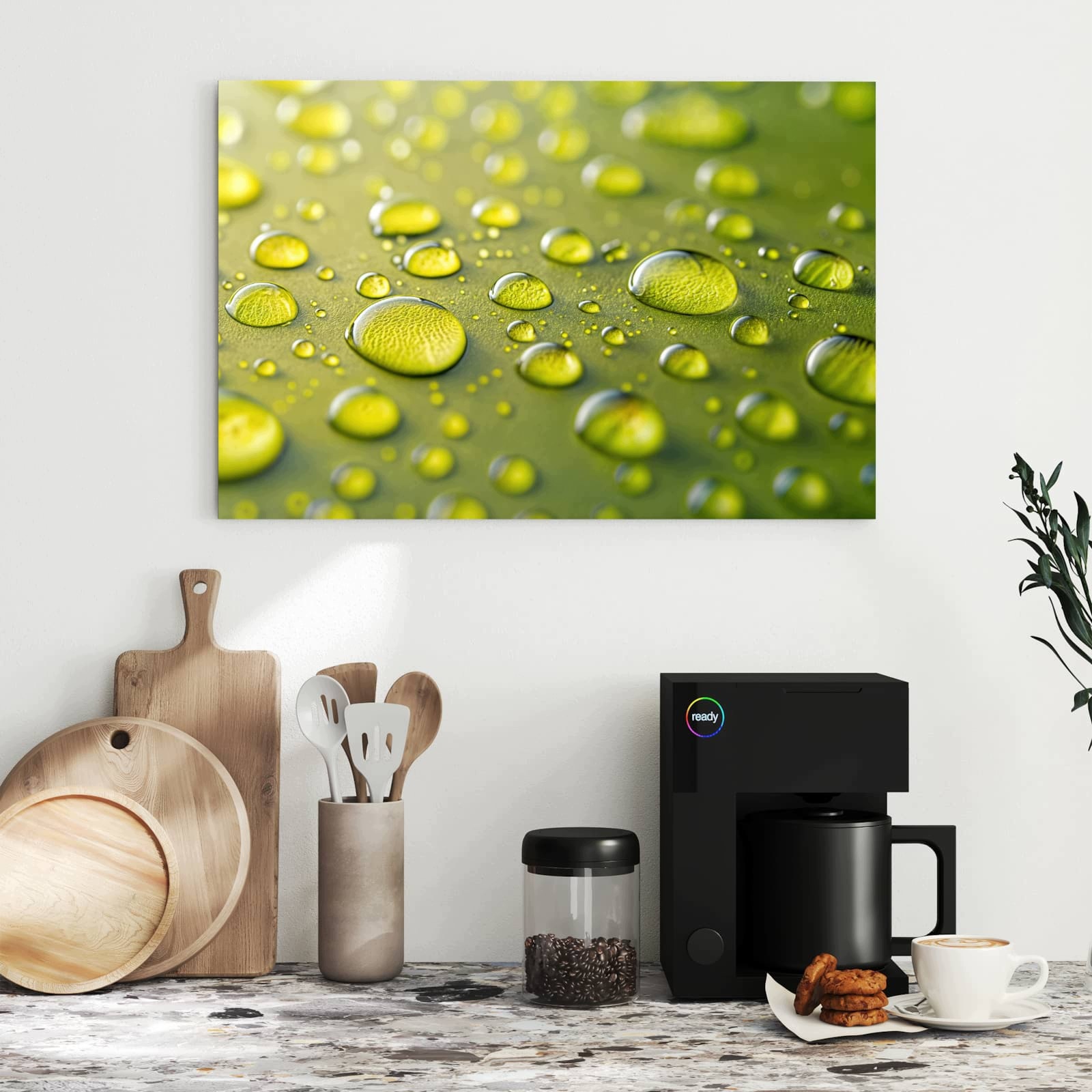 Magnetická tabule – obraz na zeď Kapky vody – detail | 60 × 40 cm