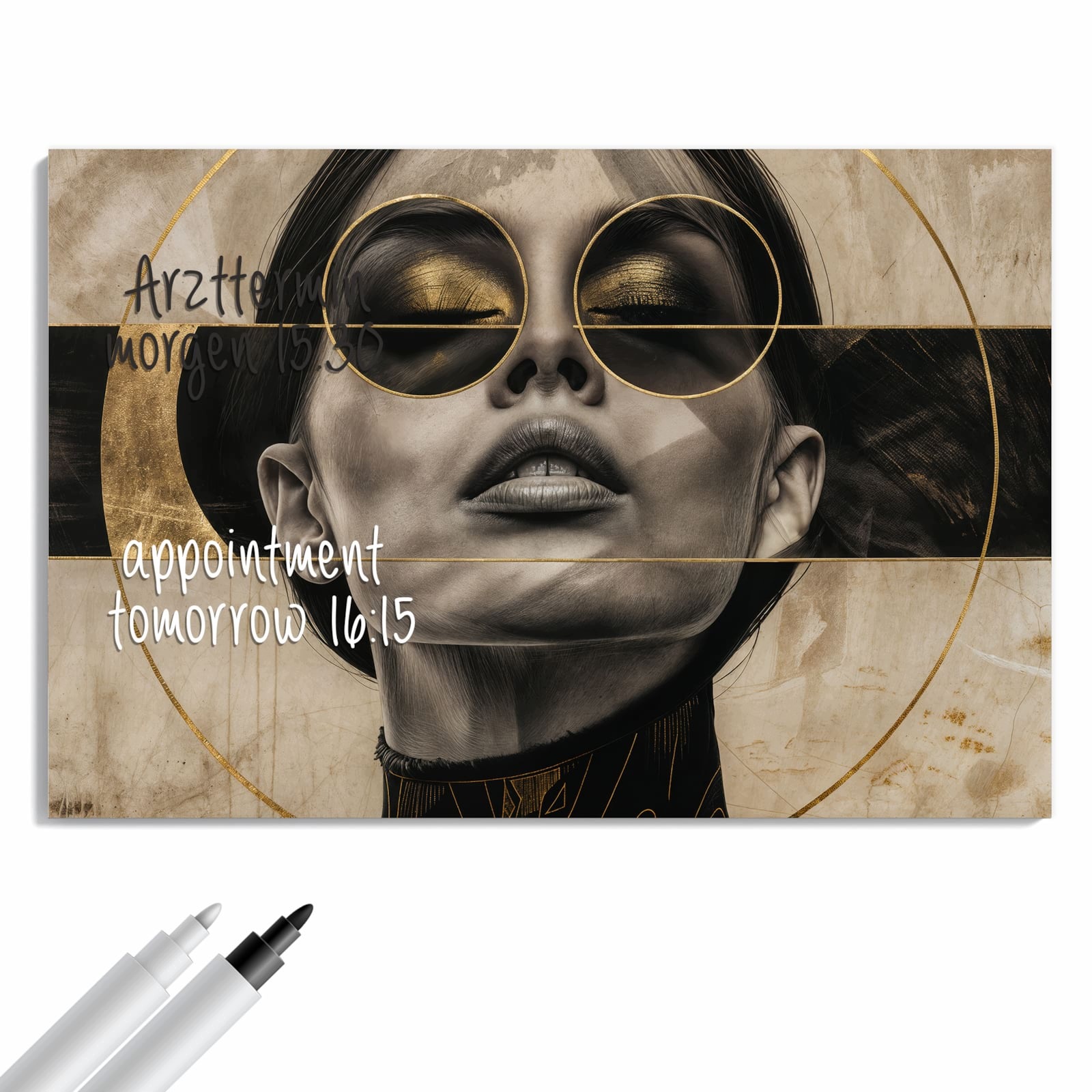 Magnetická tabule – obraz na zeď Abstraktní brýle | 90 × 60 cm
