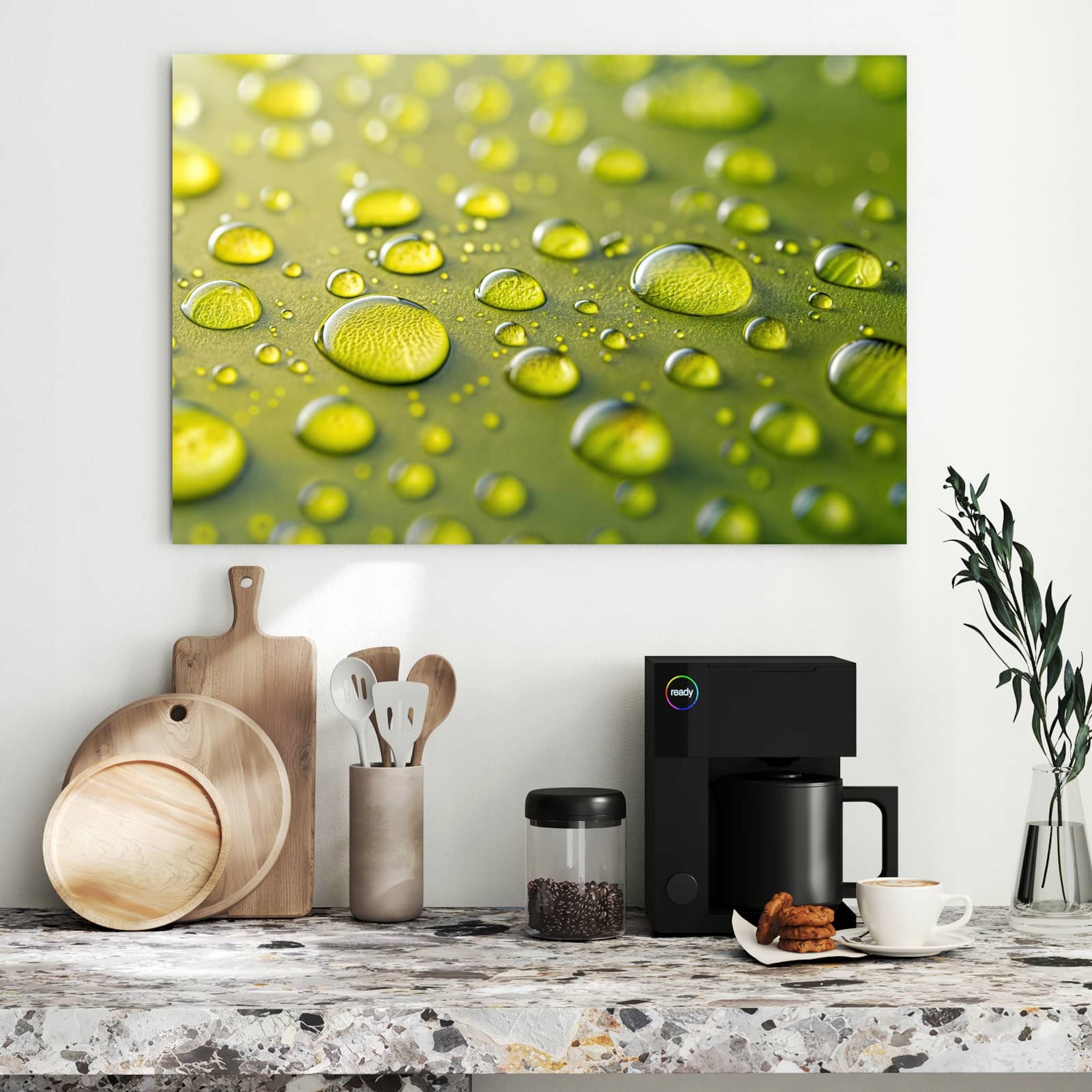 Magnetická tabule – obraz na zeď Kapky vody – detail | 90 × 60 cm