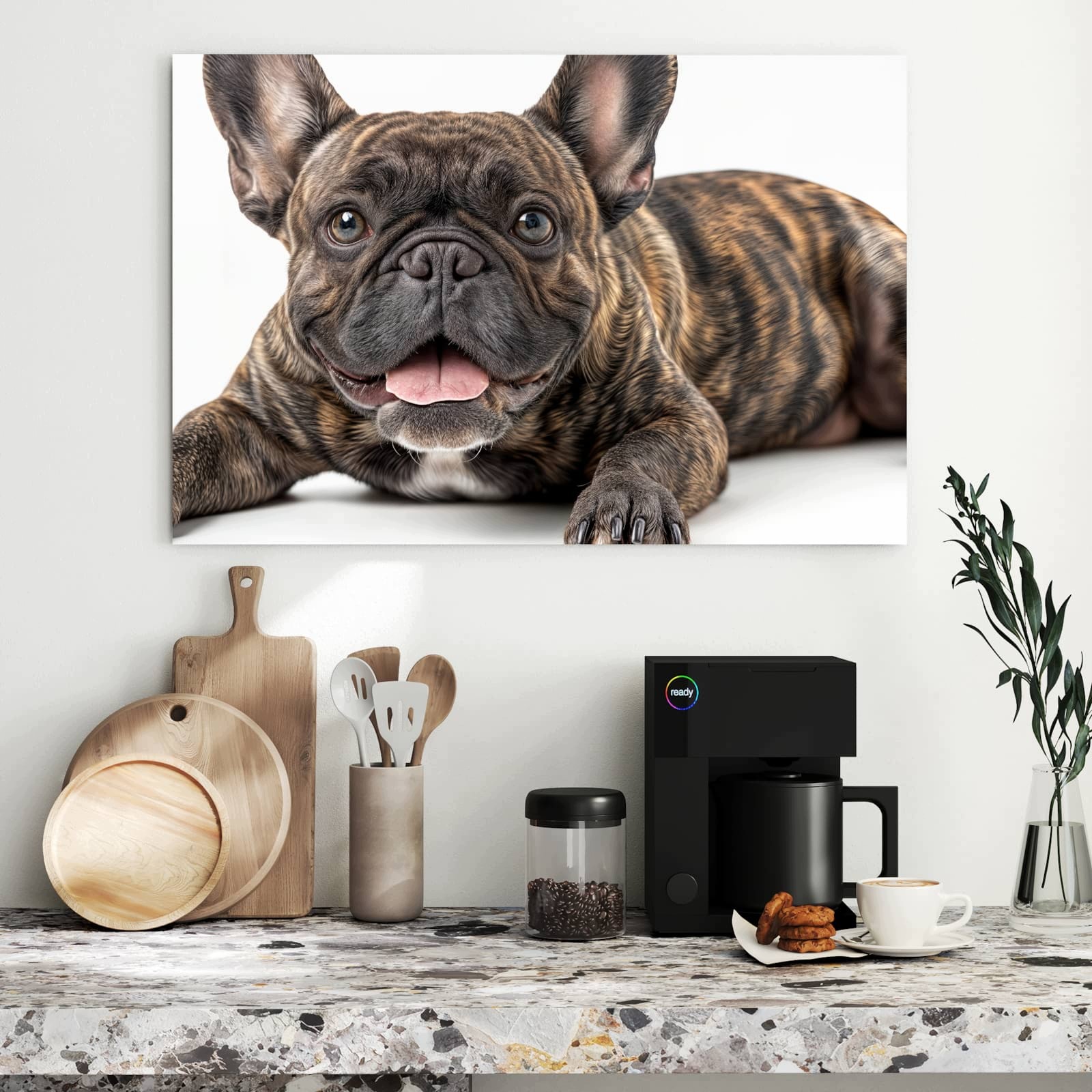 Magnetická tabule – obraz na zeď Portrét francouzského buldočka | 90 × 60 cm
