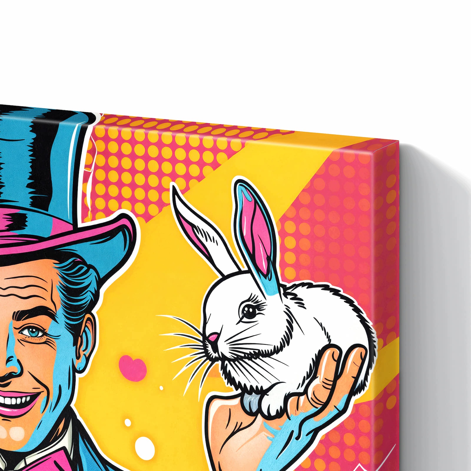 Magnetická tabule – obraz na zeď Kouzelník se zajícem | 90 × 60 cm