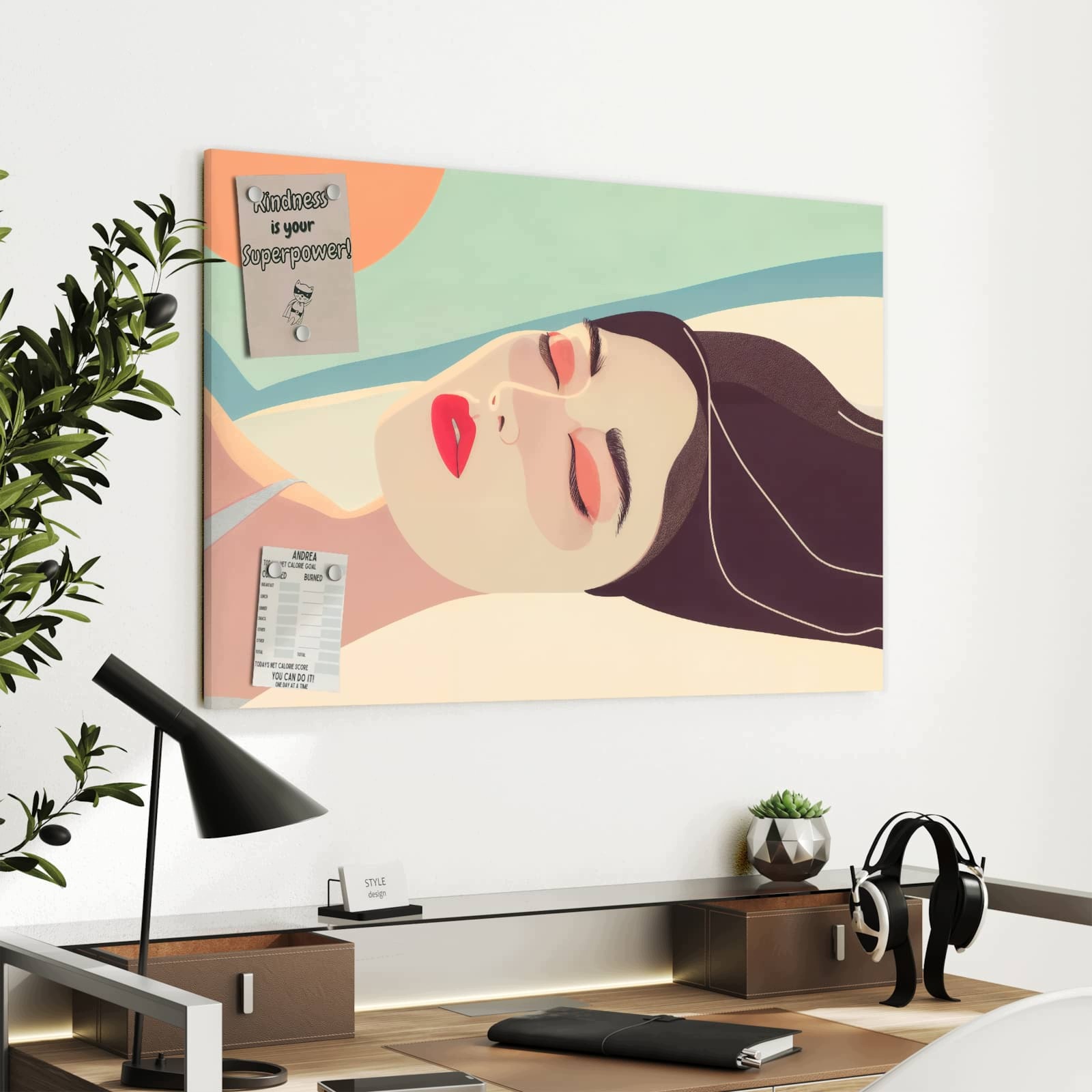 Magnetická tabule – obraz na zeď Opalování | 90 × 60 cm