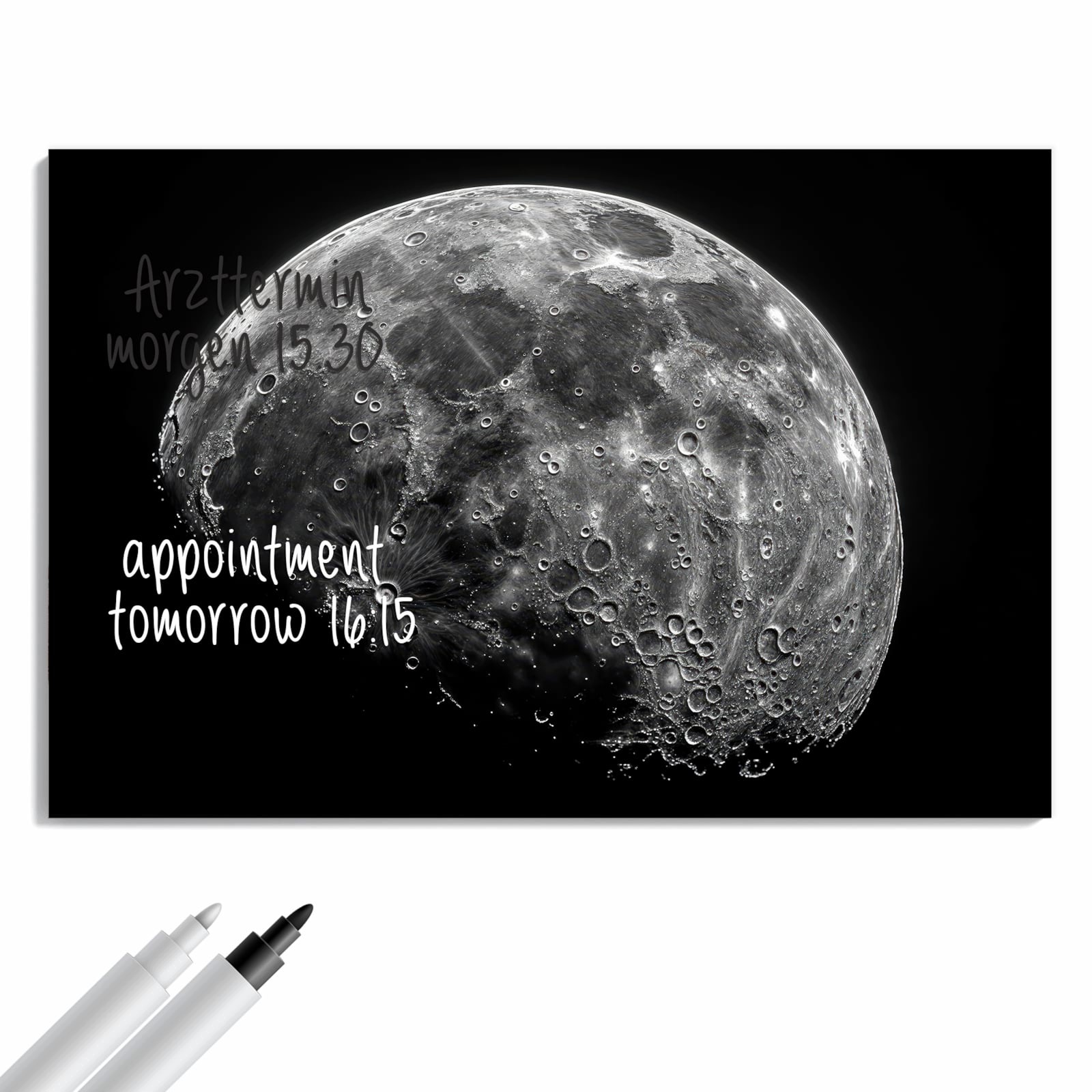 Magnetická tabule – obraz na zeď Měsíční kráter – detail | 60 × 40 cm