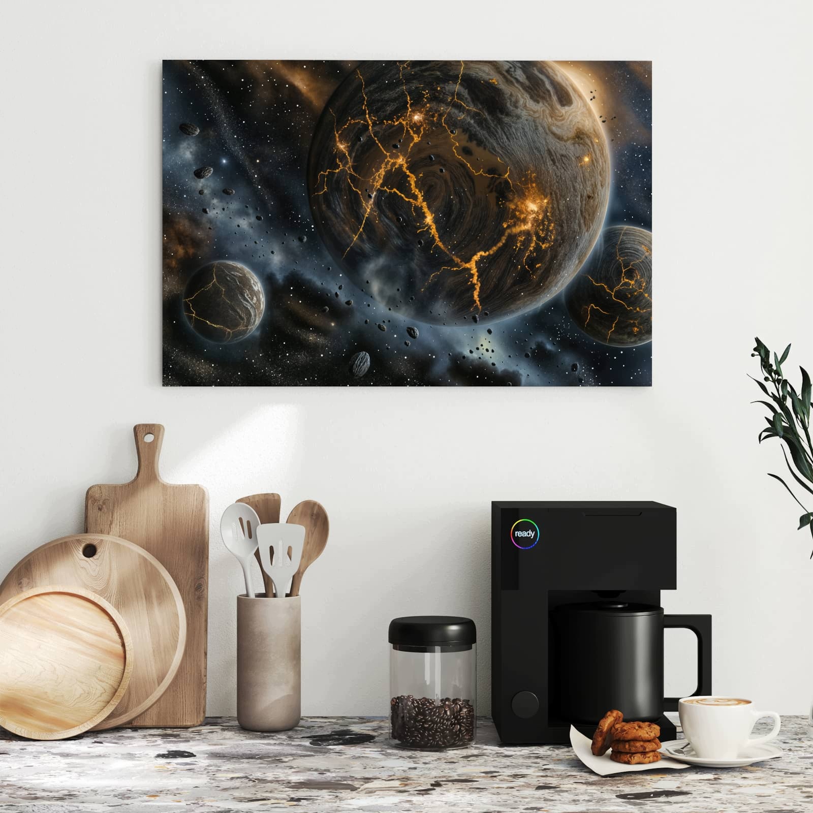Magnetická tabule – obraz na zeď Tři světy | 60 × 40 cm
