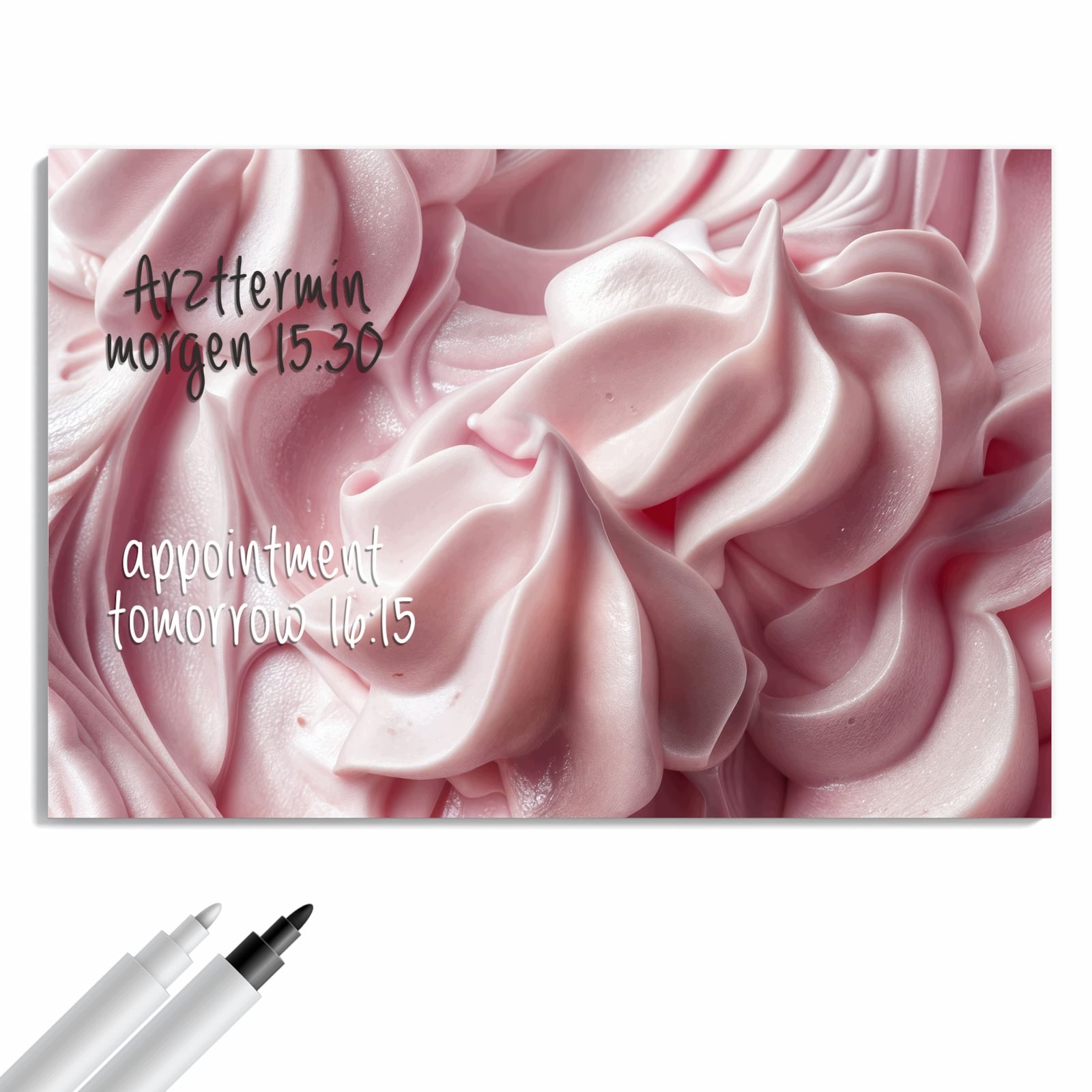 Magnetická tabule – obraz na zeď Jemný krém s pěnou | 60 × 40 cm