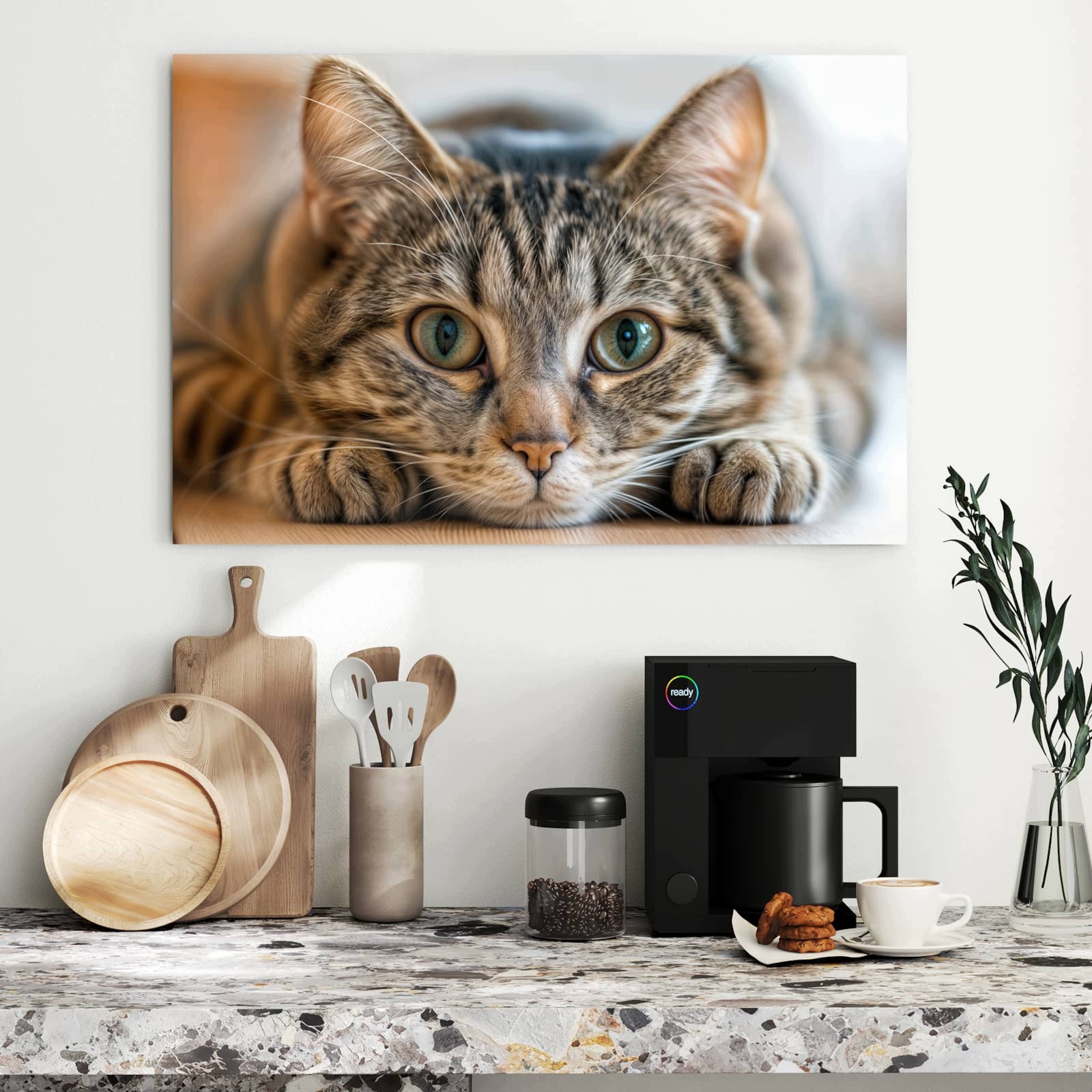 Magnetická tabule – obraz na zeď Objímající se kočka | 90 × 60 cm