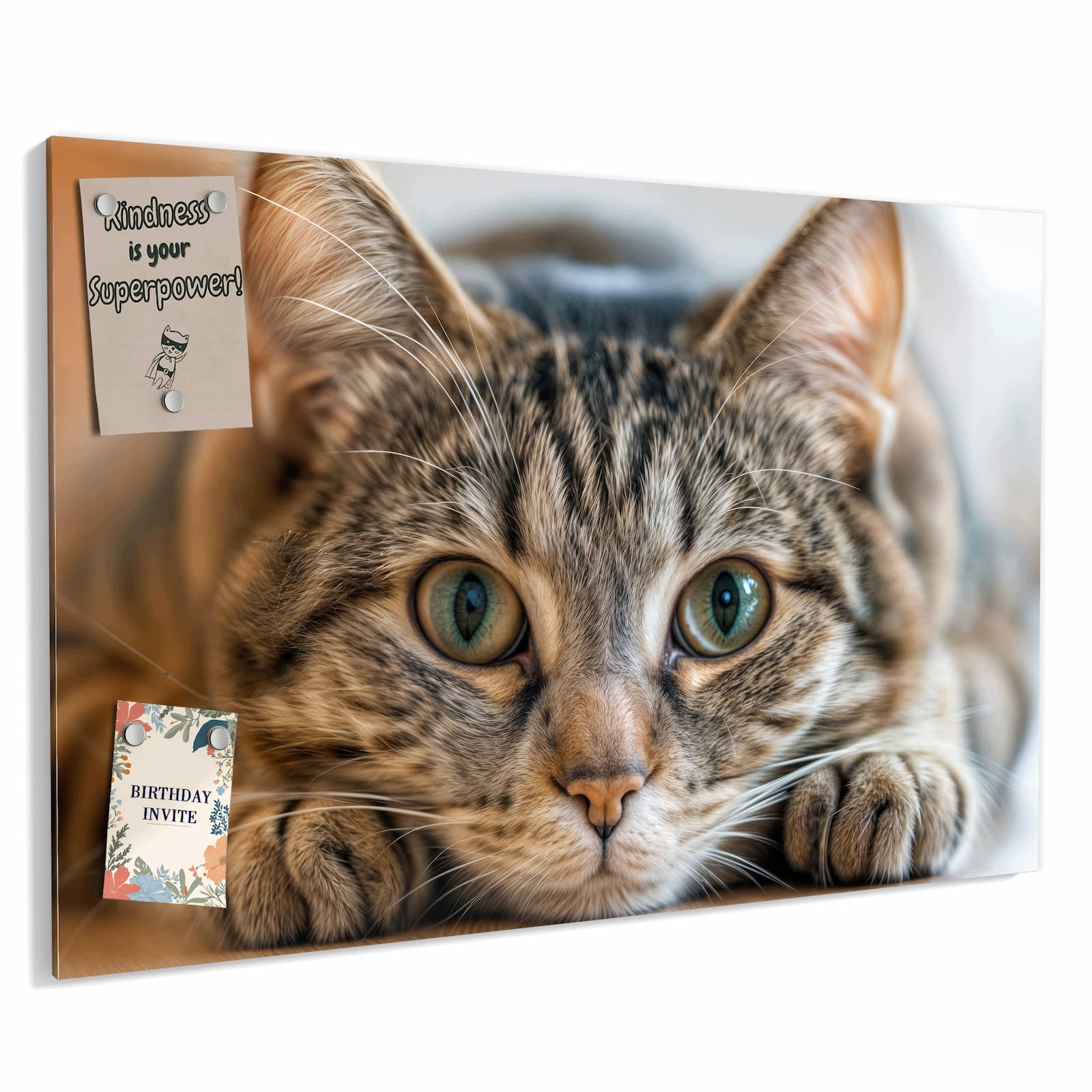 Magnetická tabule – obraz na zeď Objímající se kočka | 90 × 60 cm