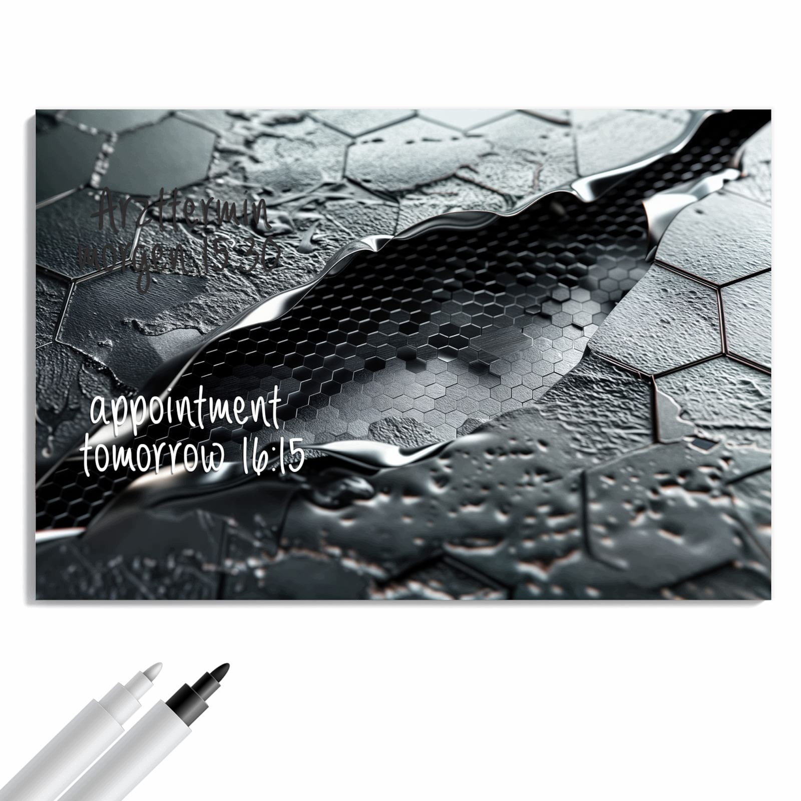 Magnetická tabule – obraz na zeď Šestiúhelníkový vzor | 90 × 60 cm