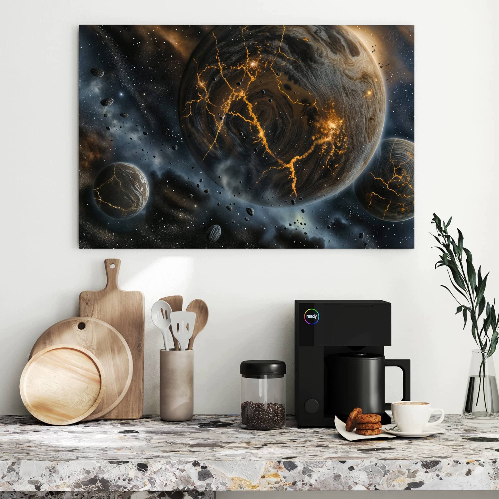 Magnetická tabule – obraz na zeď Tři světy | 90 × 60 cm