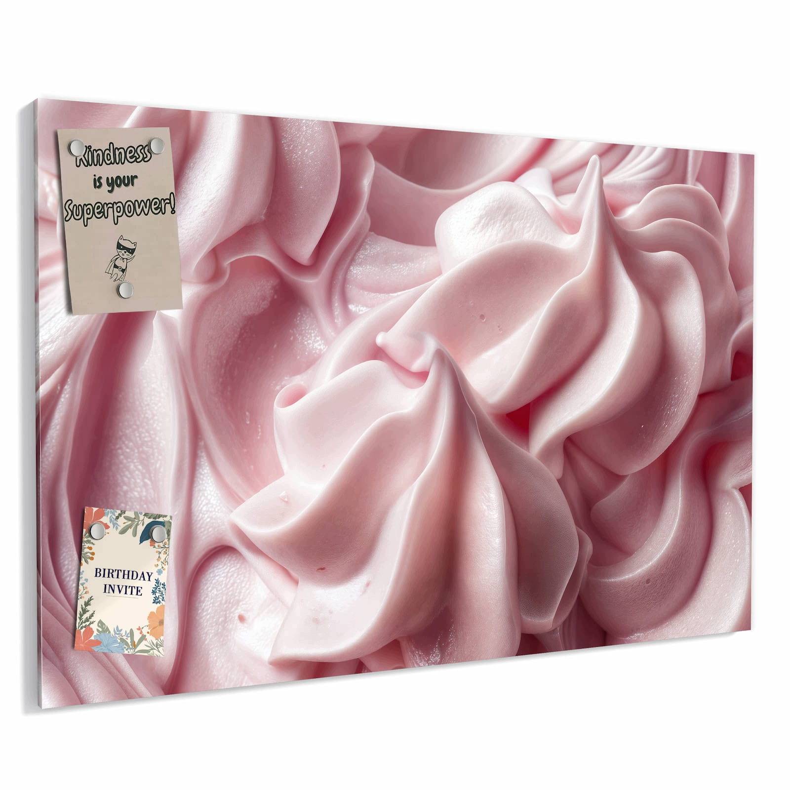 Magnetická tabule – obraz na zeď Jemný krém s pěnou | 90 × 60 cm