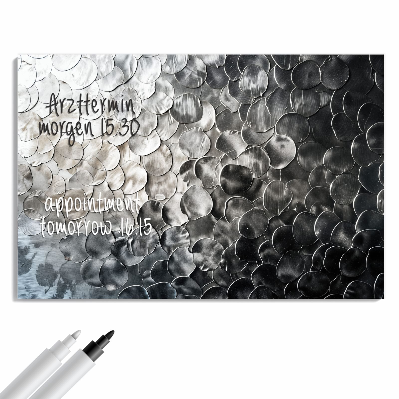 Magnetická tabule – obraz na zeď Kovové šupiny | 60 × 40 cm
