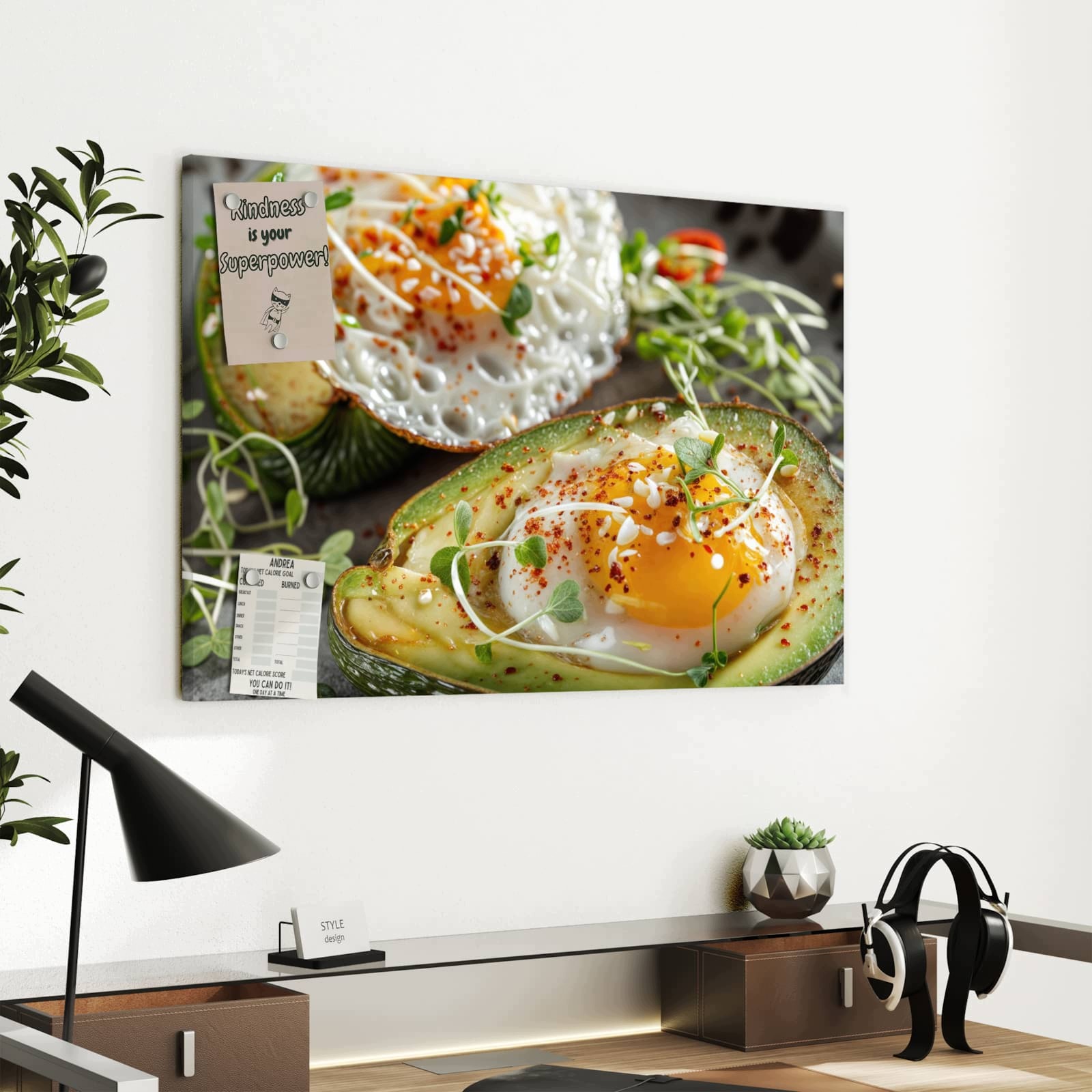 Magnetická tabule – obraz na zeď Avokádová snídaně | 60 × 40 cm