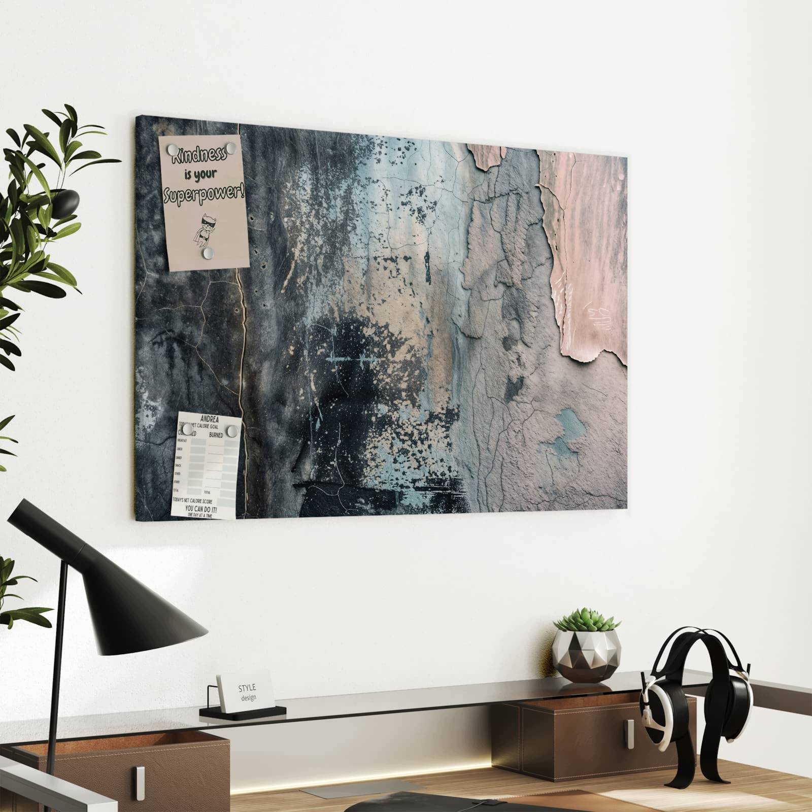 Magnetická tabule – obraz na zeď Abstraktní povrch – motiv 1 | 60 × 40 cm