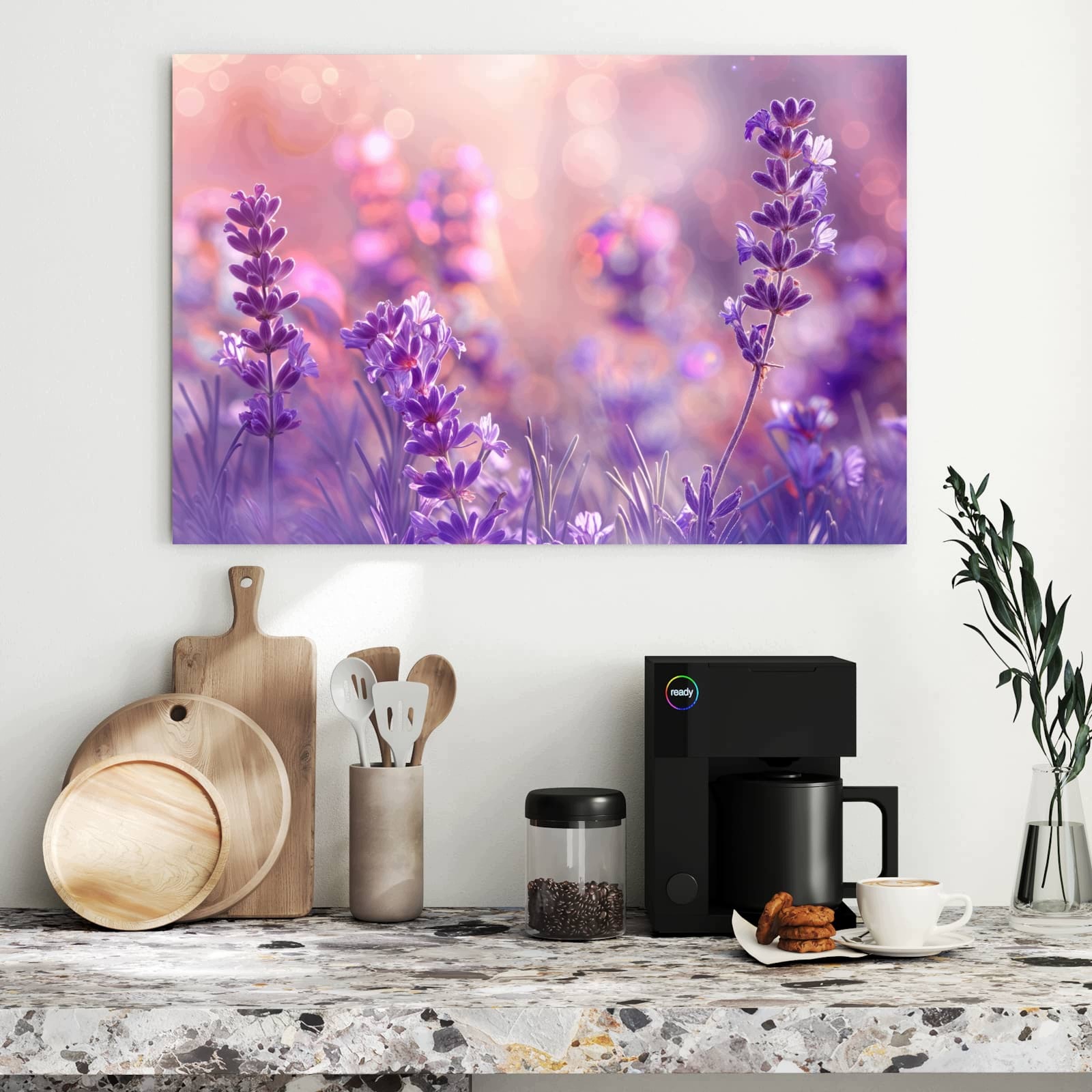 Magnetická tabule – obraz na zeď Sen o levanduli | 90 × 60 cm