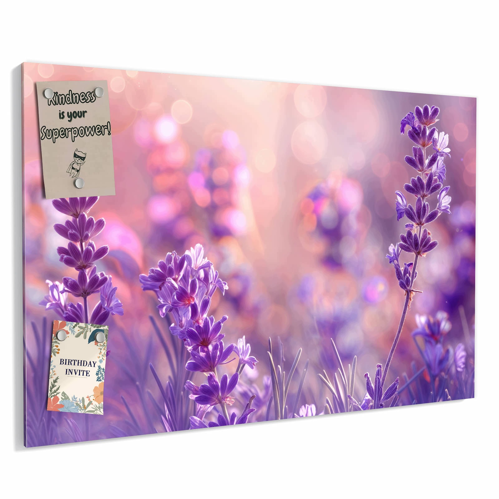 Magnetická tabule – obraz na zeď Sen o levanduli | 90 × 60 cm
