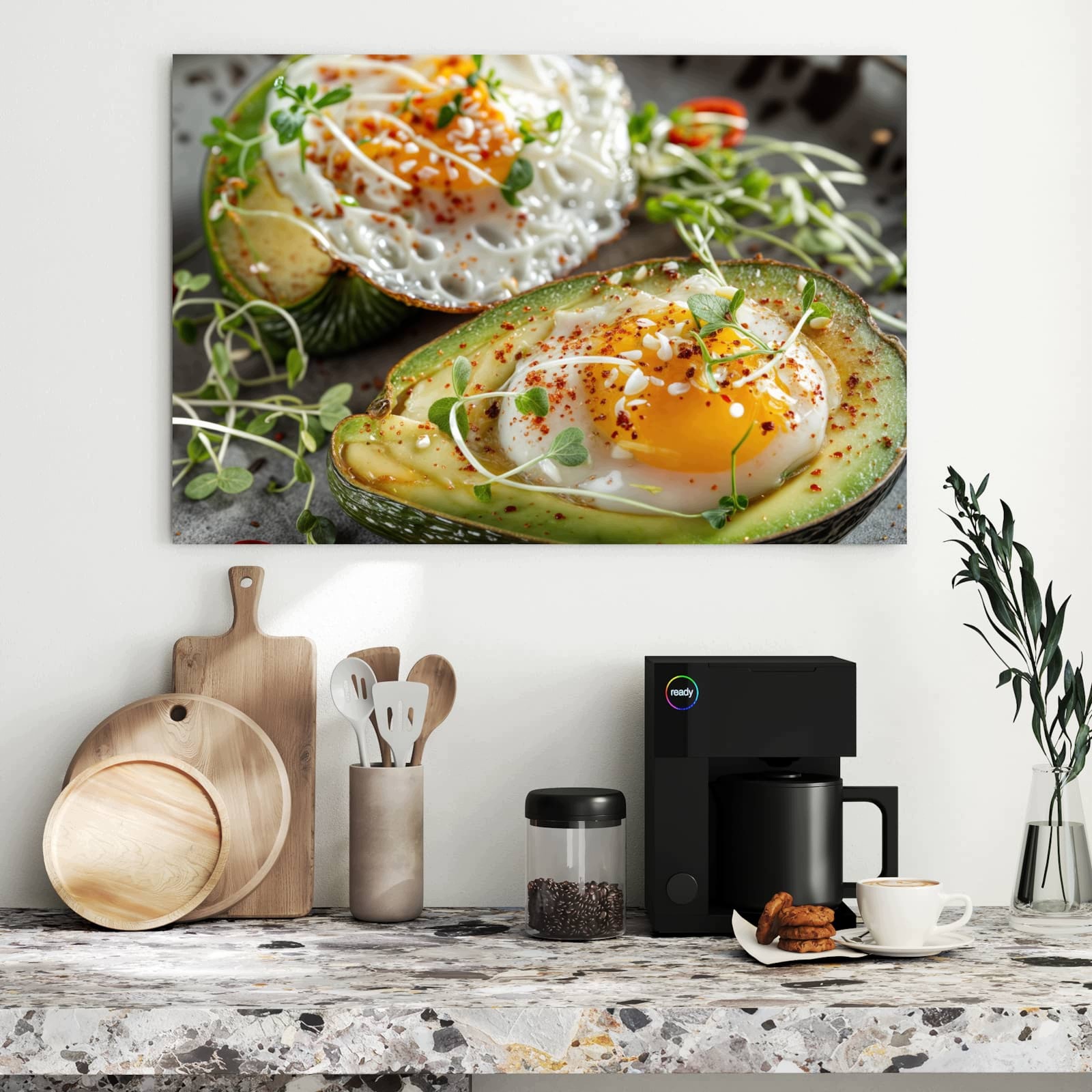 Magnetická tabule – obraz na zeď Avokádová snídaně | 90 × 60 cm