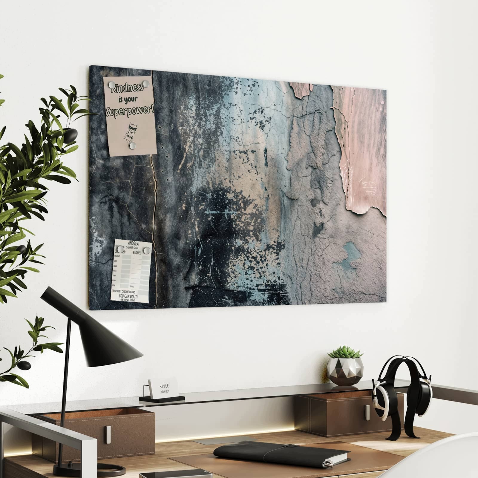 Magnetická tabule – obraz na zeď Abstraktní povrch – motiv 1 | 90 × 60 cm