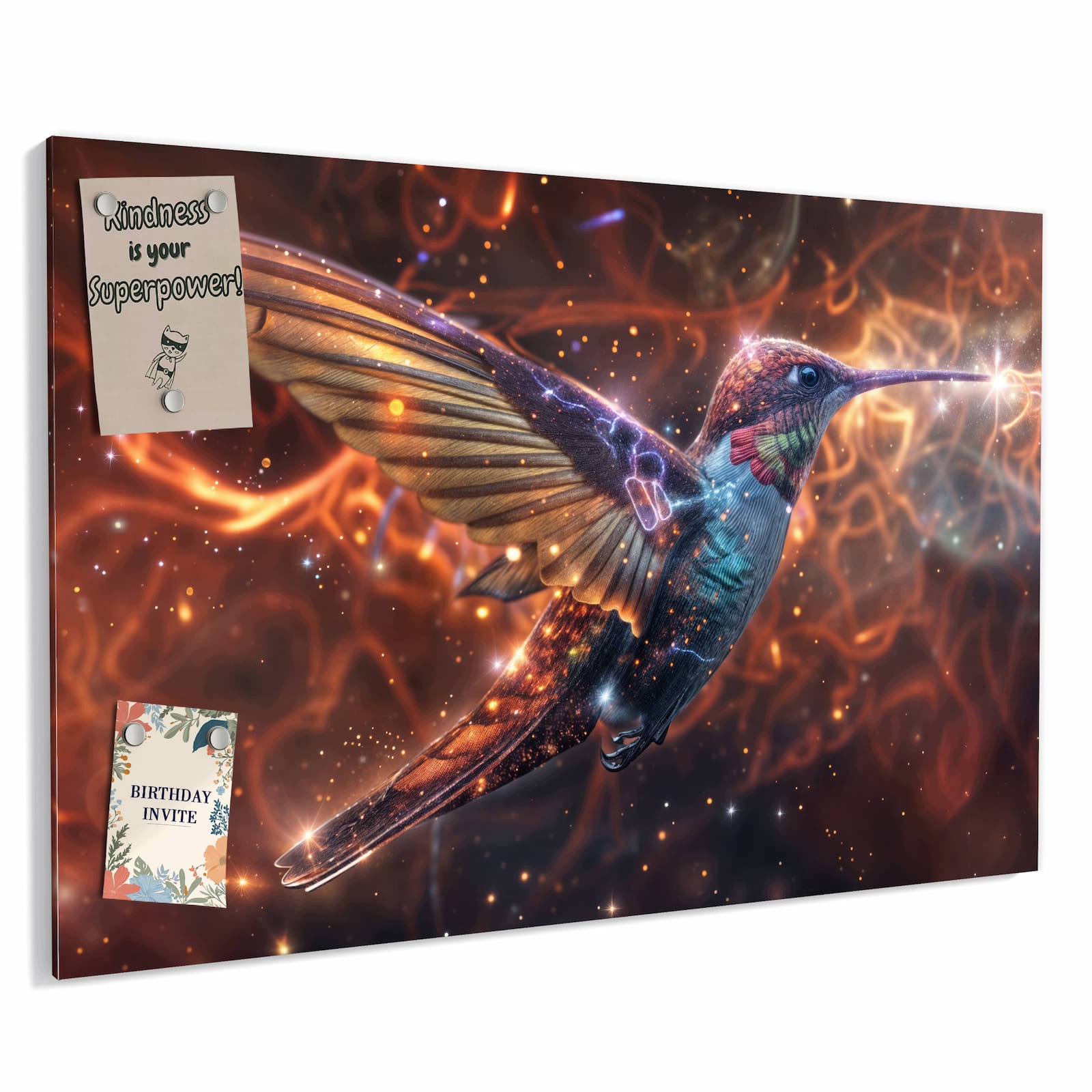 Magnetická tabule – obraz na zeď Třpytivý kolibřík | 60 × 40 cm