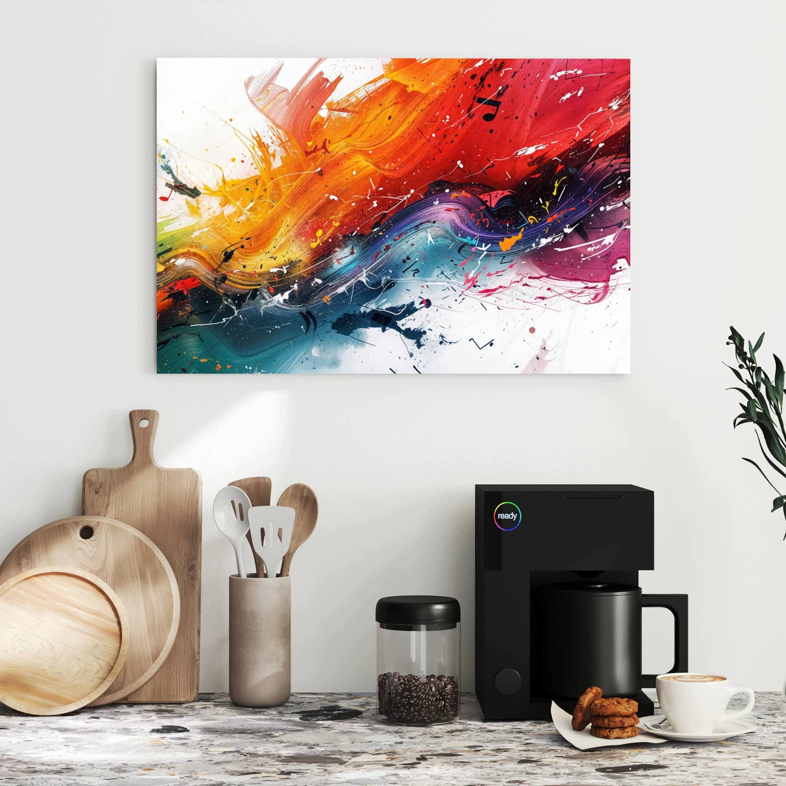 Magnetická tabule – obraz na zeď Exploze barev | 60 × 40 cm