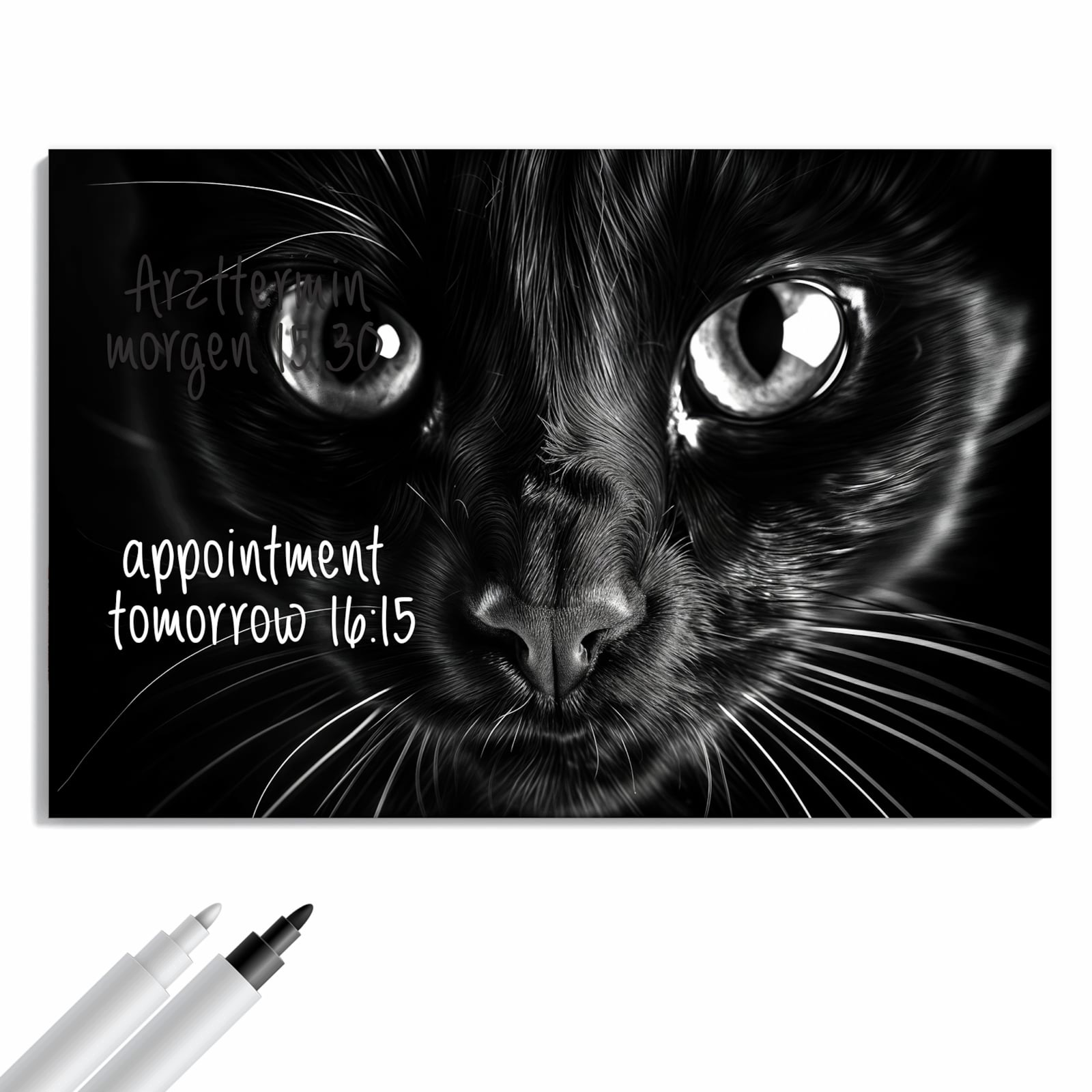 Magnetická tabule – obraz na zeď Kočičí tvář | 60 × 40 cm