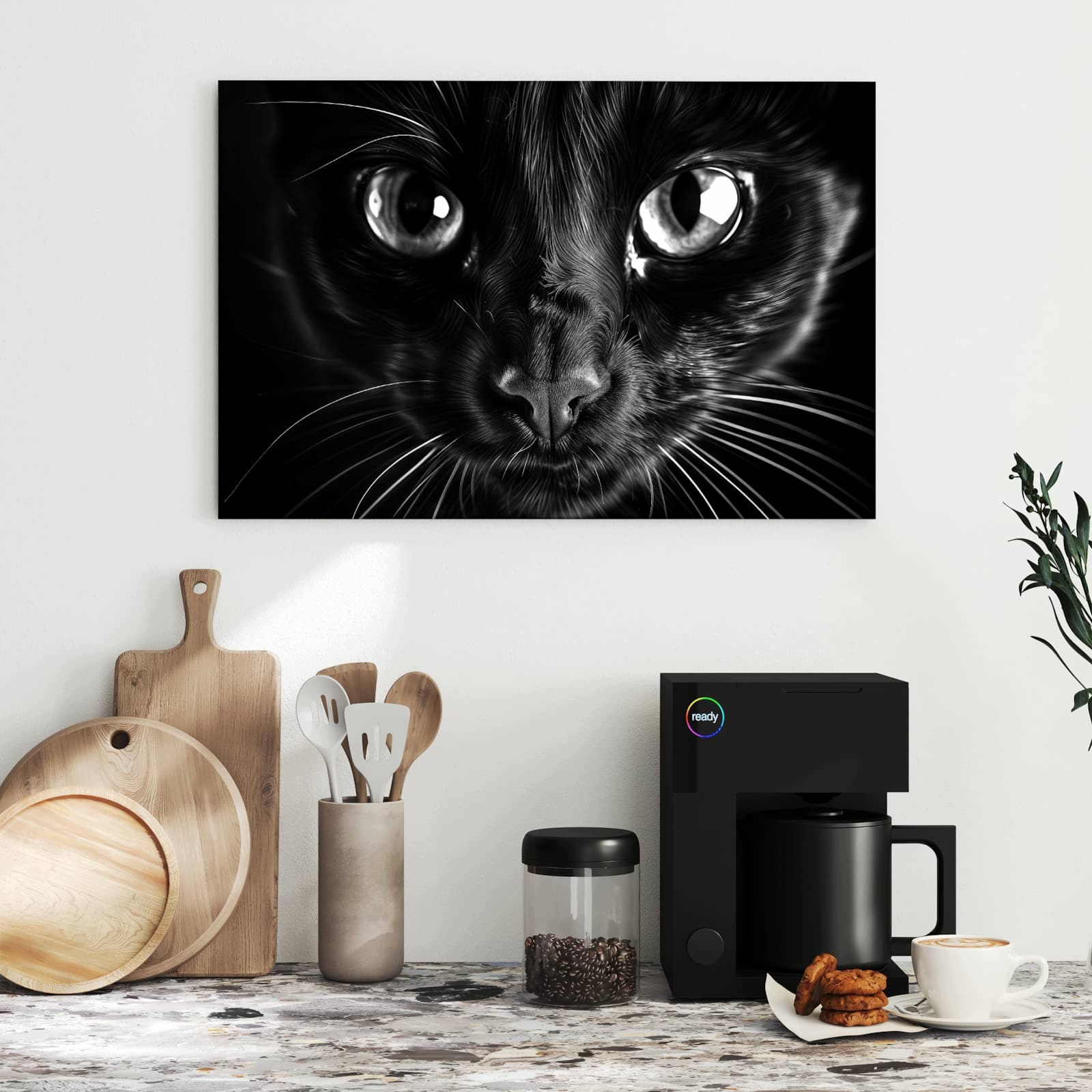 Magnetická tabule – obraz na zeď Kočičí tvář | 60 × 40 cm