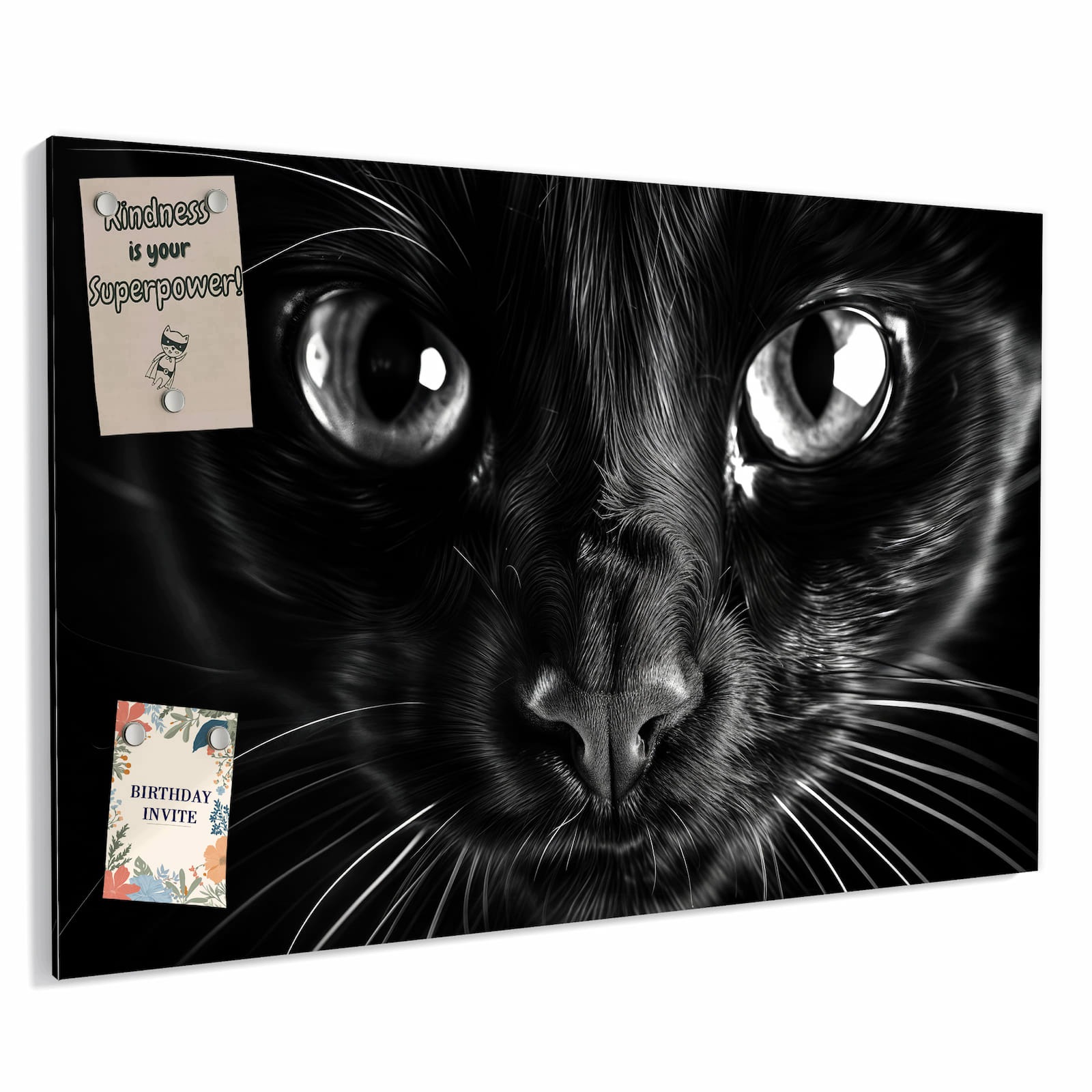 Magnetická tabule – obraz na zeď Kočičí tvář | 60 × 40 cm