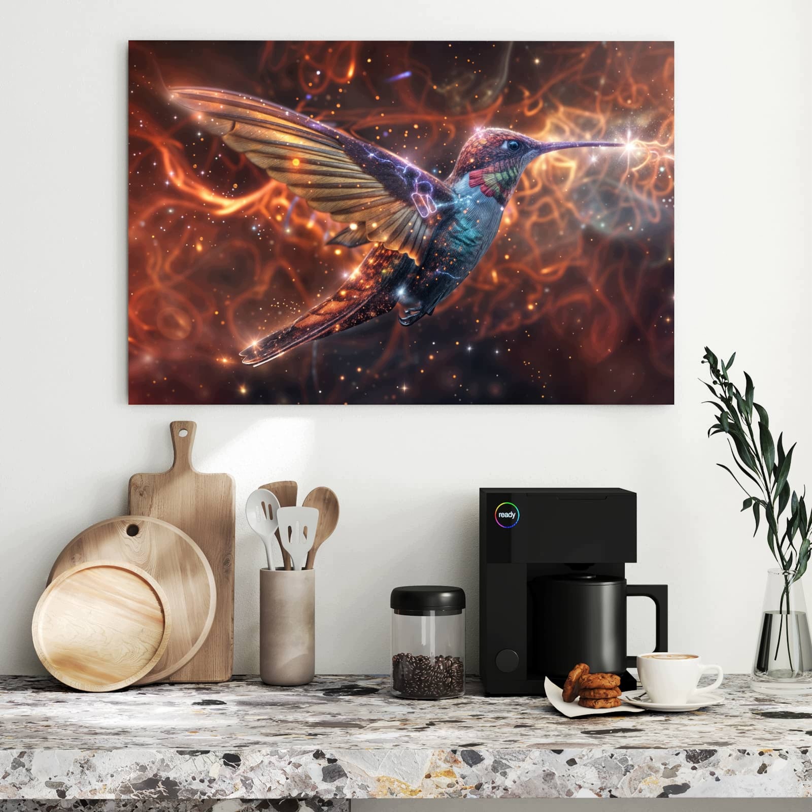 Magnetická tabule – obraz na zeď Třpytivý kolibřík | 90 × 60 cm