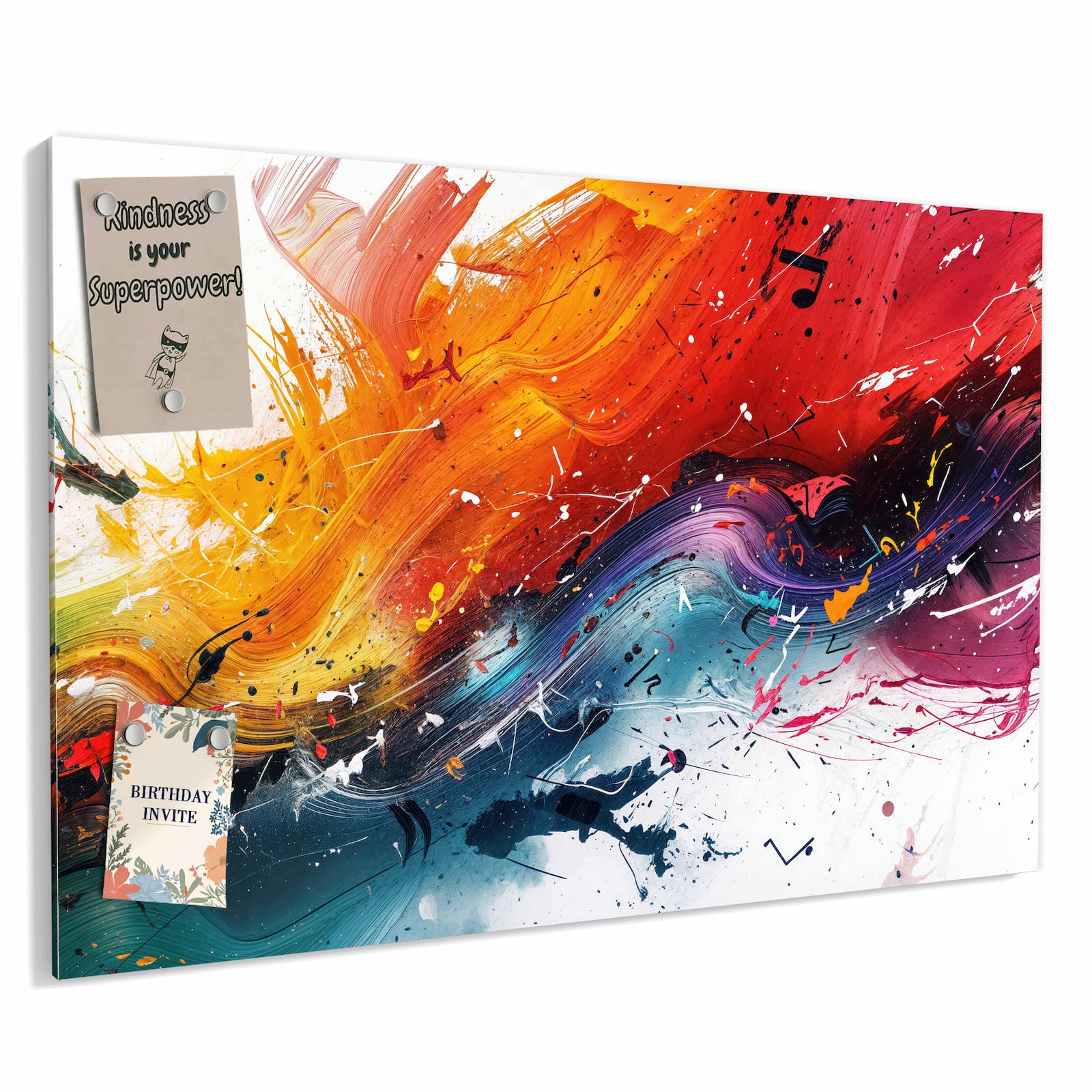 Magnetická tabule – obraz na zeď Exploze barev | 90 × 60 cm