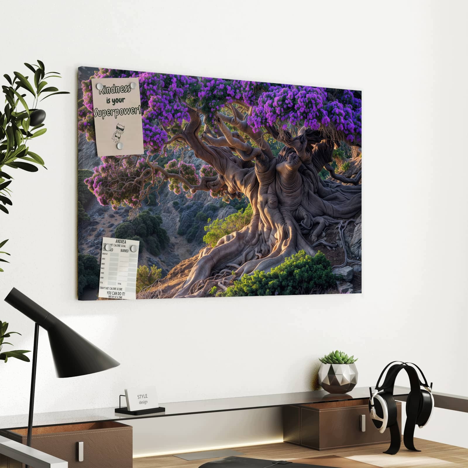 Magnetická tabule – obraz na zeď Starý moudrý strom | 60 × 40 cm
