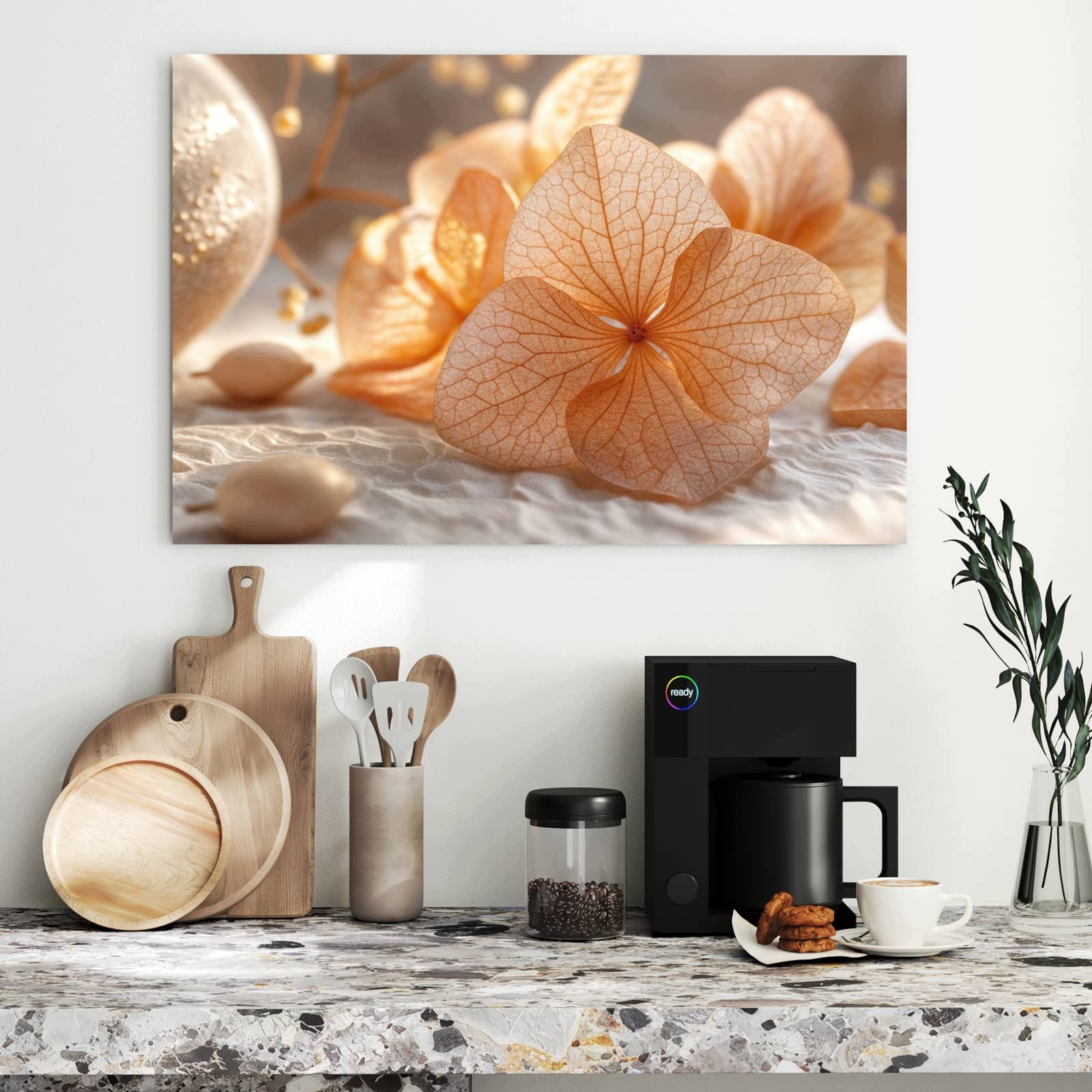 Magnetická tabule – obraz na zeď Květinová kompozice – motiv 1 | 90 × 60 cm