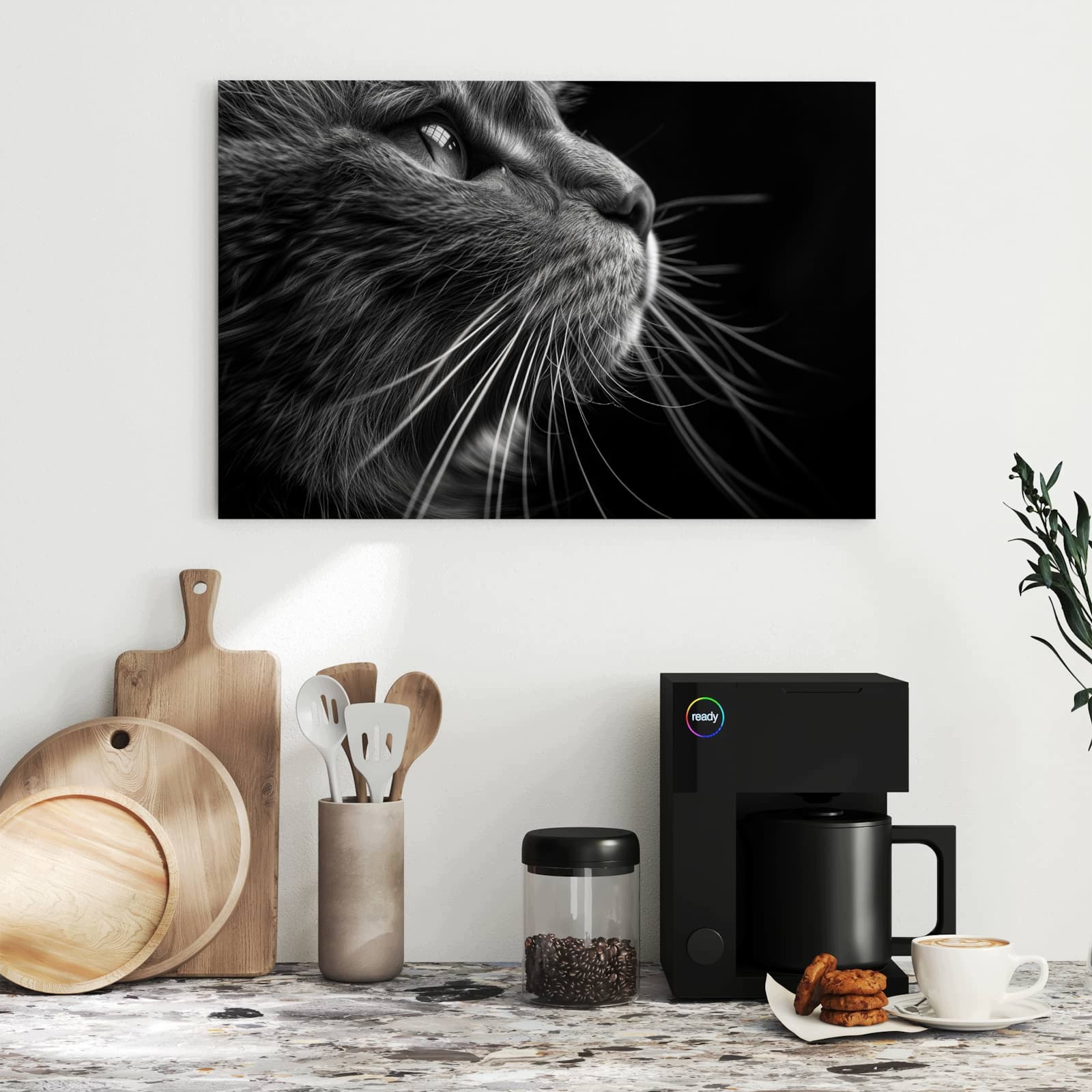 Magnetická tabule – obraz na zeď Kočky detail | 60 × 40 cm