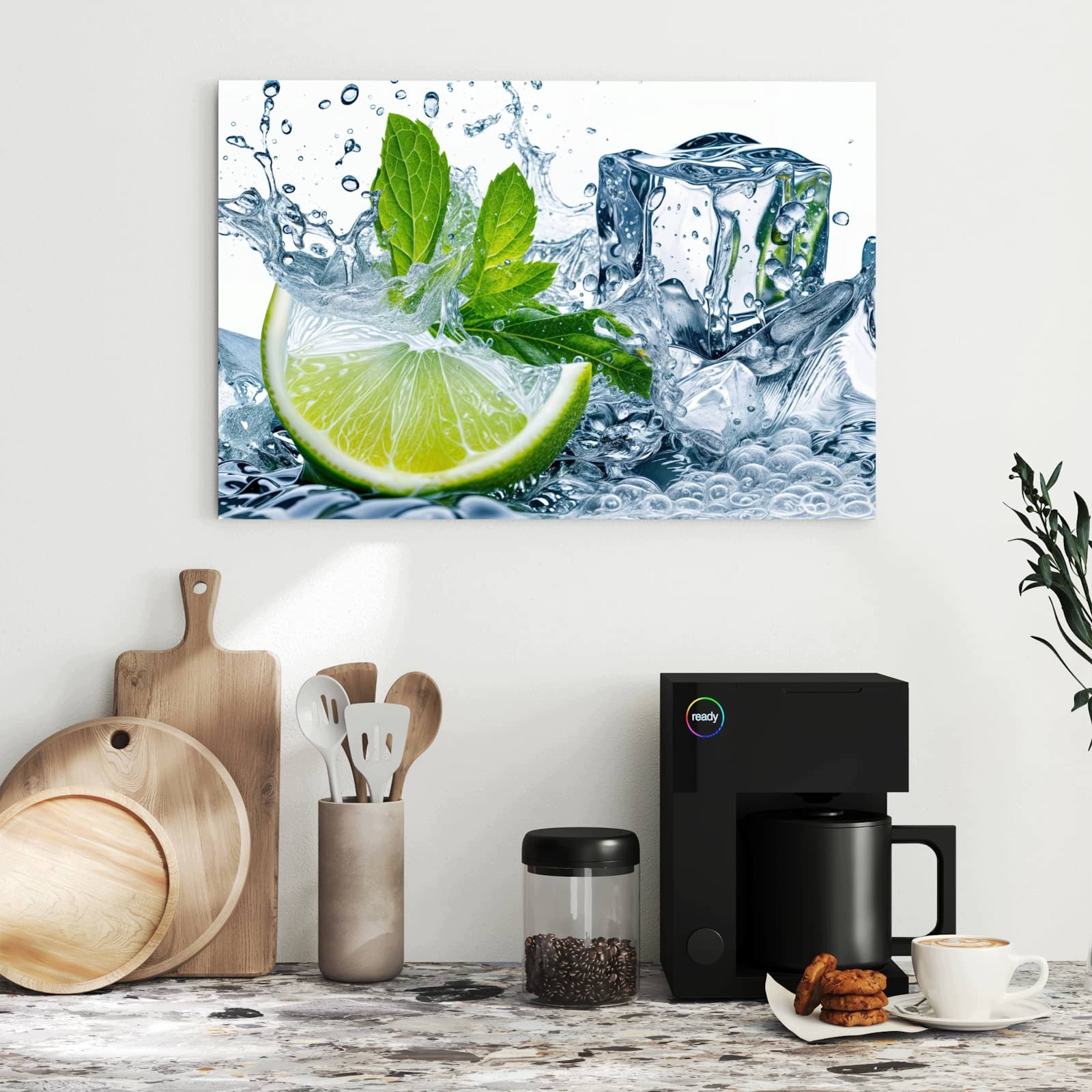 Magnetická tabule – obraz na zeď Cákance limetky | 60 × 40 cm
