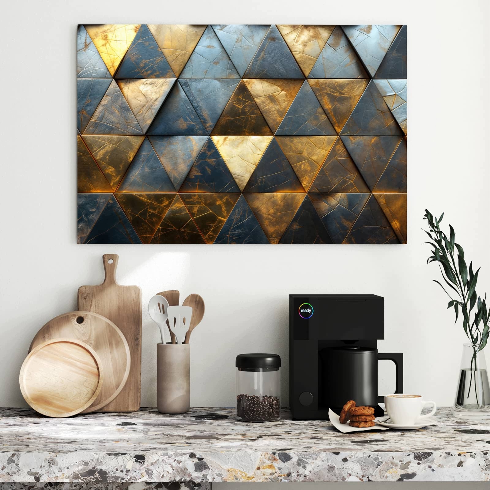 Magnetická tabule – obraz na zeď Geometrické umění na stěně | 90 × 60 cm
