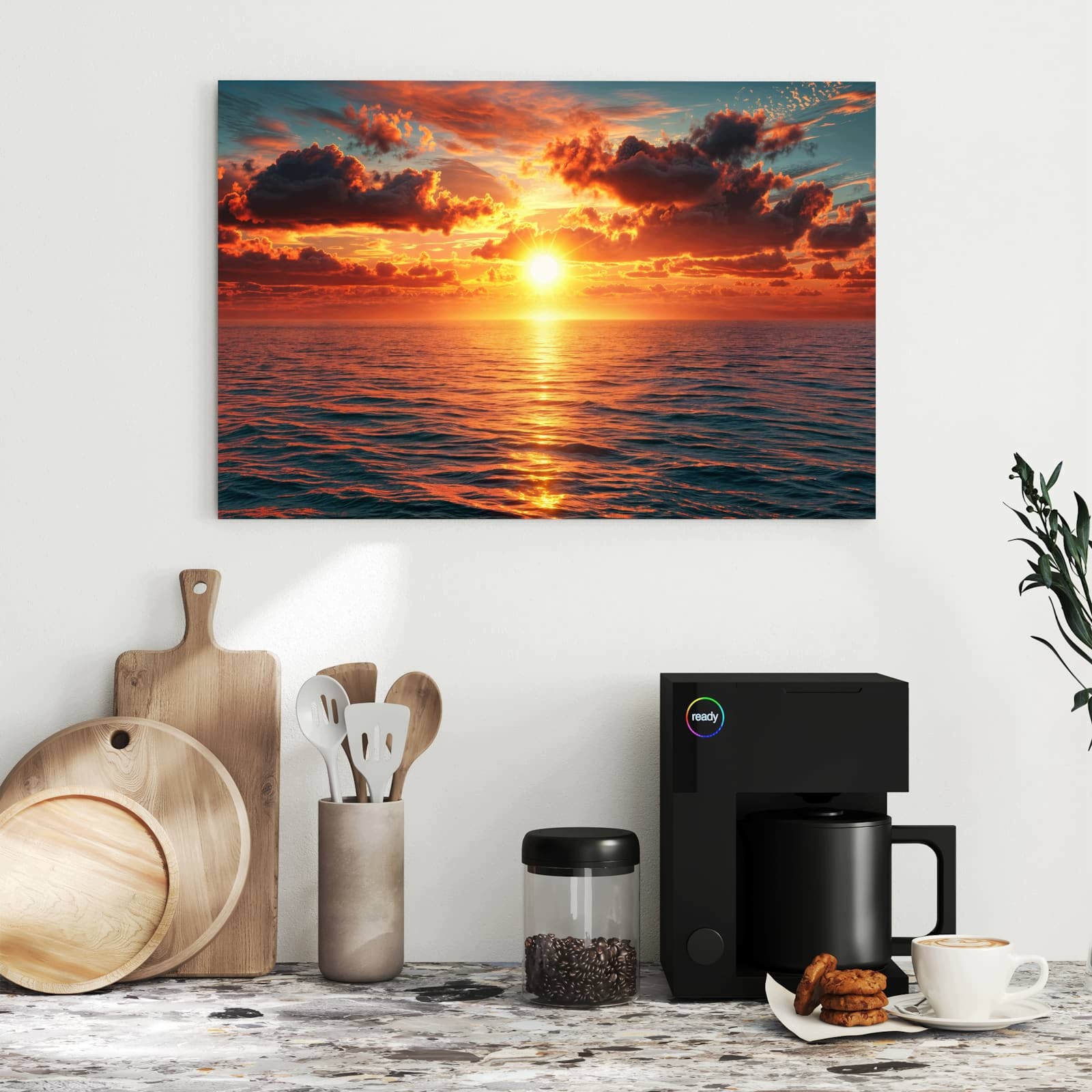 Magnetická tabule – obraz na zeď Večerní slunce moře | 60 × 40 cm