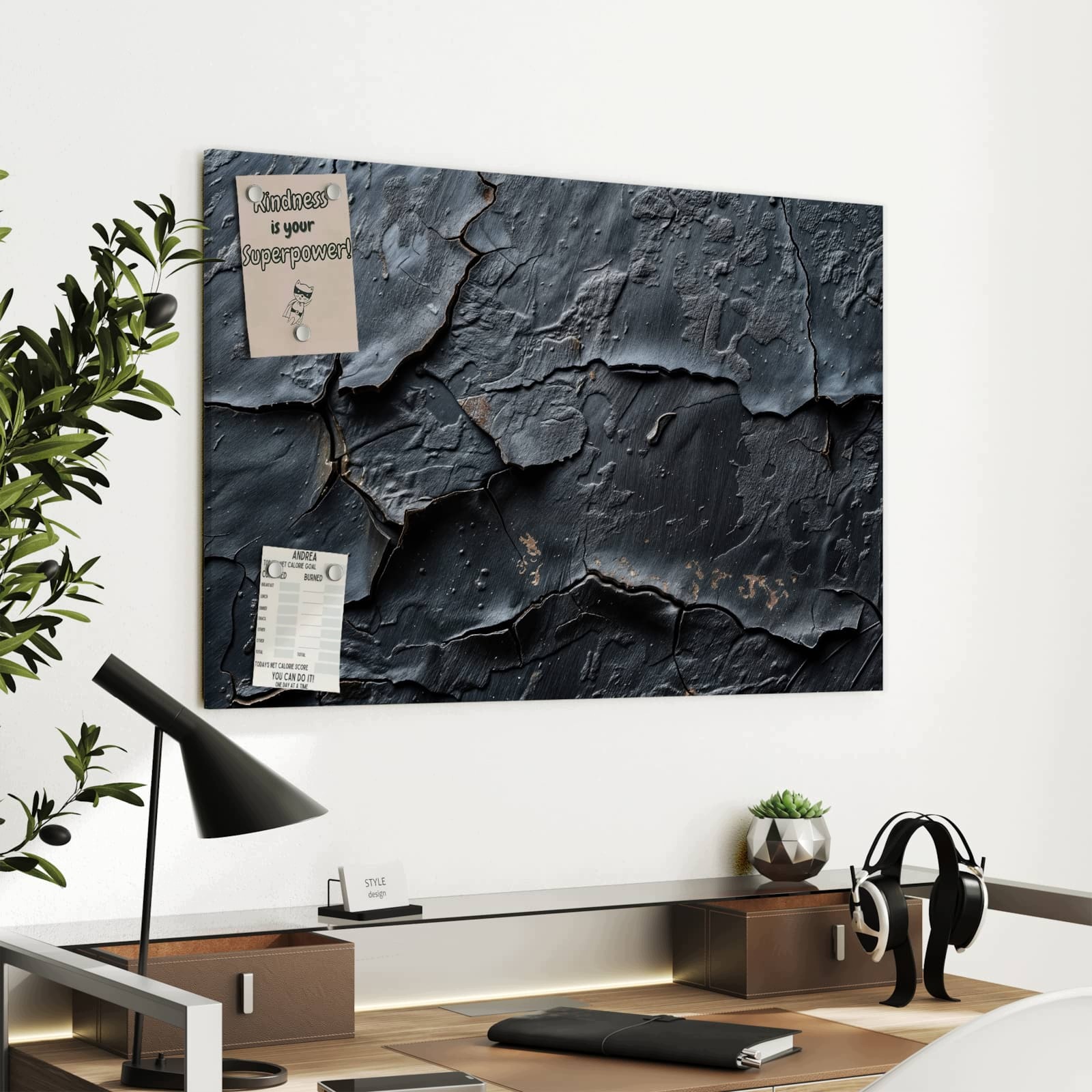 Magnetická tabule – obraz na zeď Popraskaná struktura | 90 × 60 cm