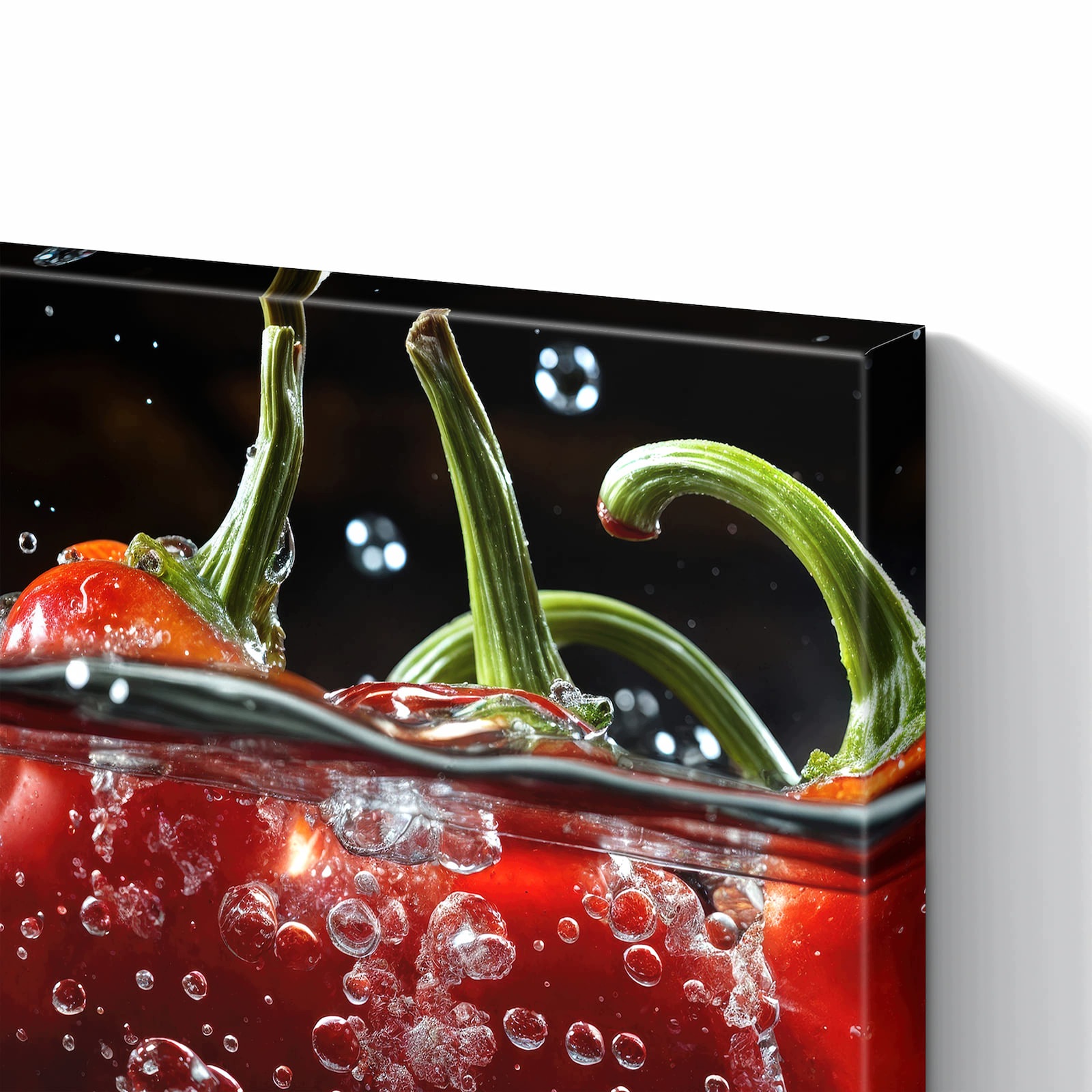 Magnetická tabule – obraz na zeď Paprika ve vodě | 60 × 40 cm