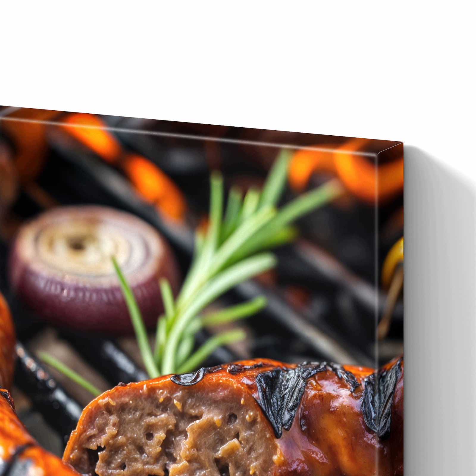 Magnetická tabule – obraz na zeď Grilovaná klobása BBQ | 60 × 40 cm