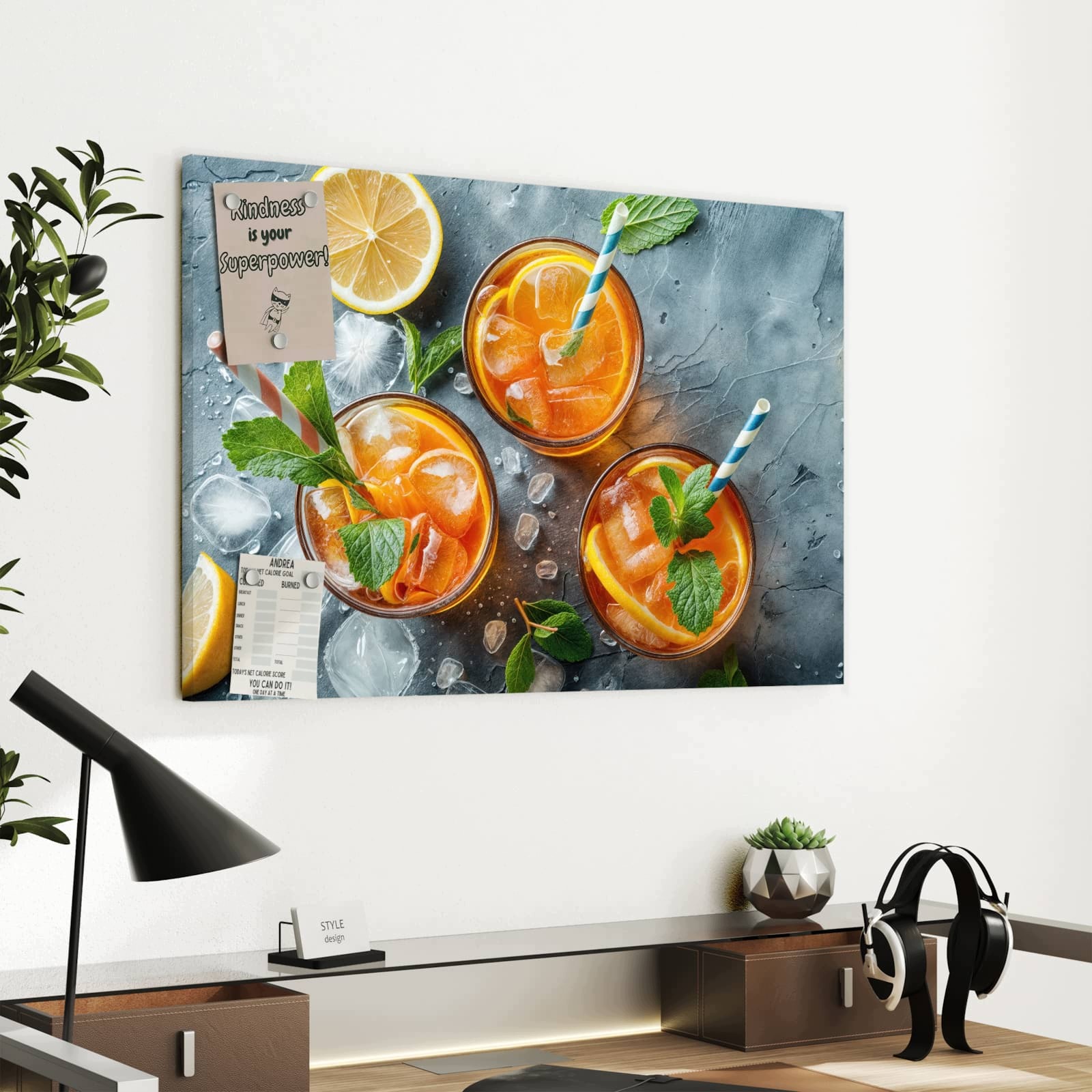 Magnetická tabule – obraz na zeď Letní drink | 60 × 40 cm