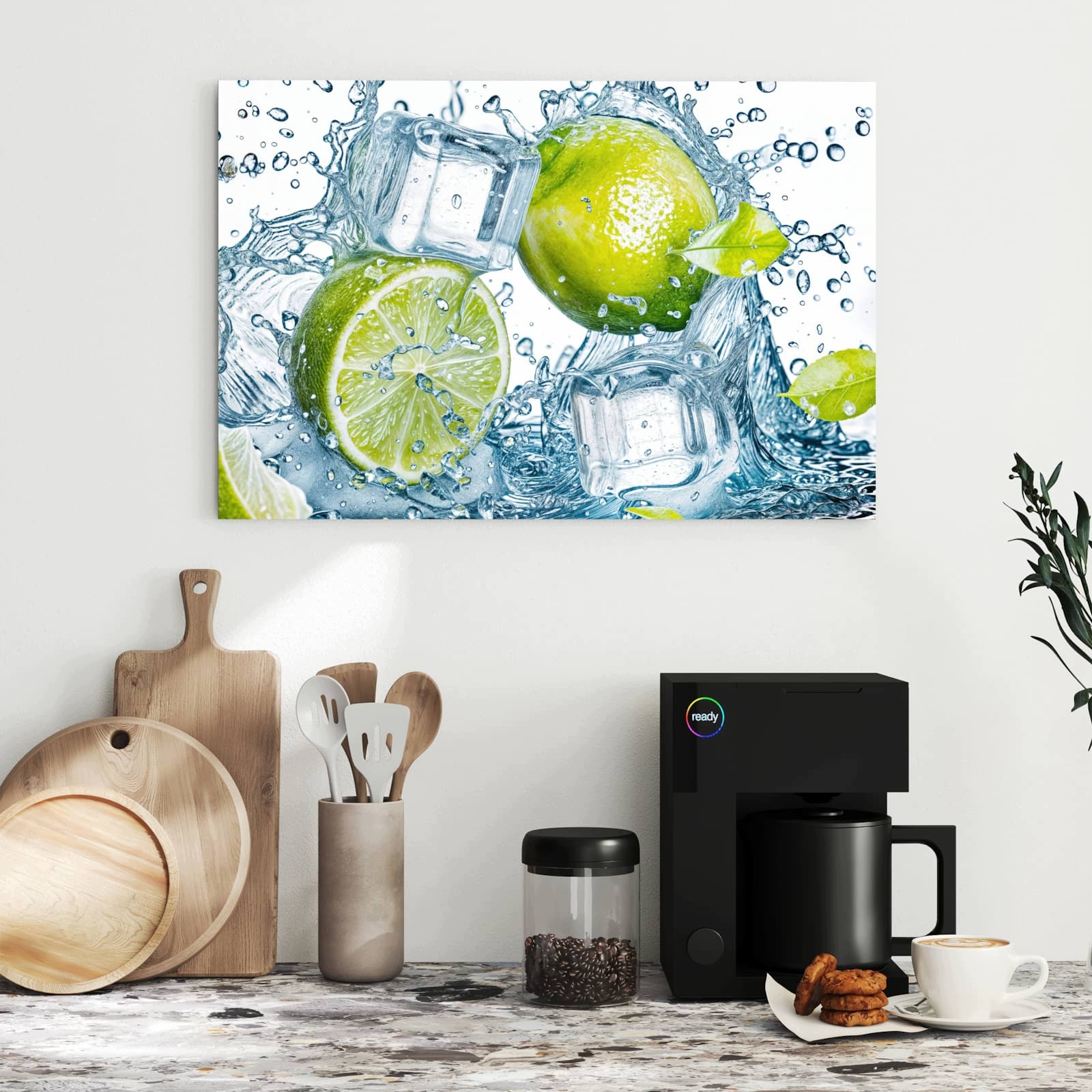Magnetická tabule – obraz na zeď Stříkající limetky | 60 × 40 cm