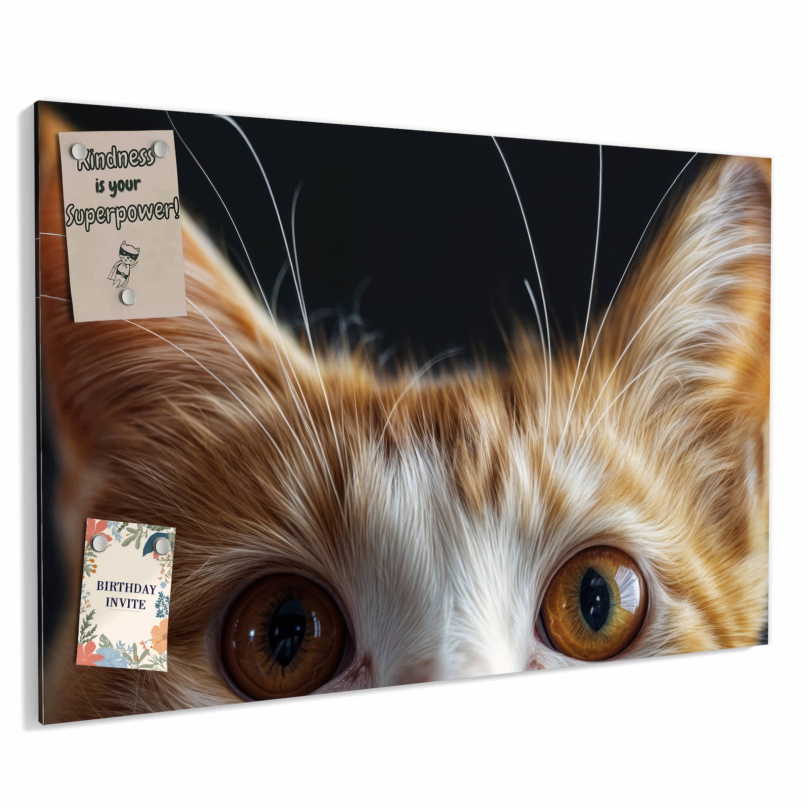 Magnetická tabule – obraz na zeď Jemný pohled kočky | 60 × 40 cm
