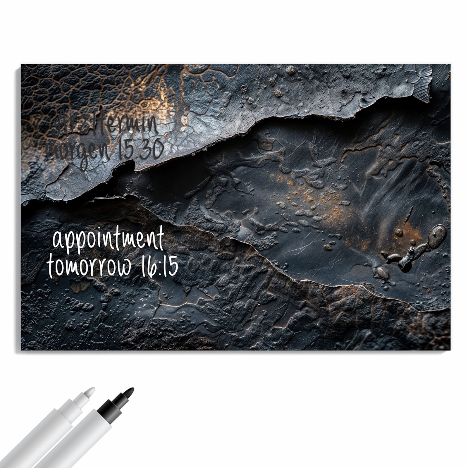 Magnetická tabule – obraz na zeď Tmavá bronzová textura | 60 × 40 cm