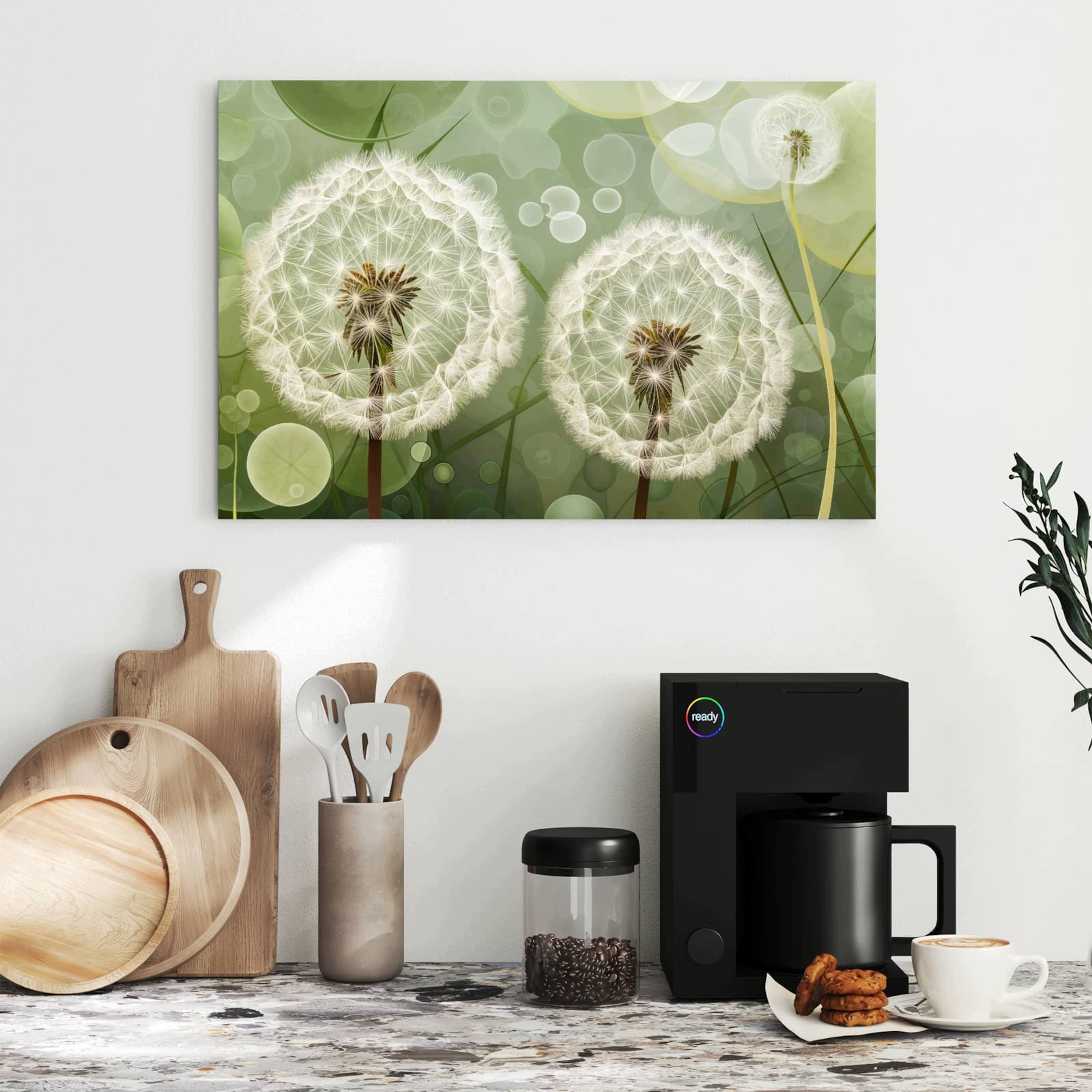 Magnetická tabule – obraz na zeď Jemné květiny pampelišky | 60 × 40 cm