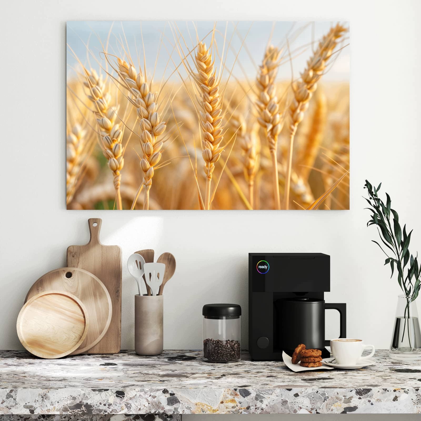 Magnetická tabule – obraz na zeď Pole pšenice – motiv 1 | 90 × 60 cm