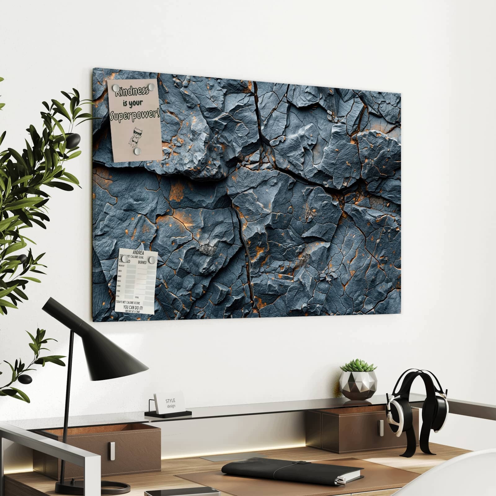 Magnetická tabule – obraz na zeď Skalní formace | 90 × 60 cm