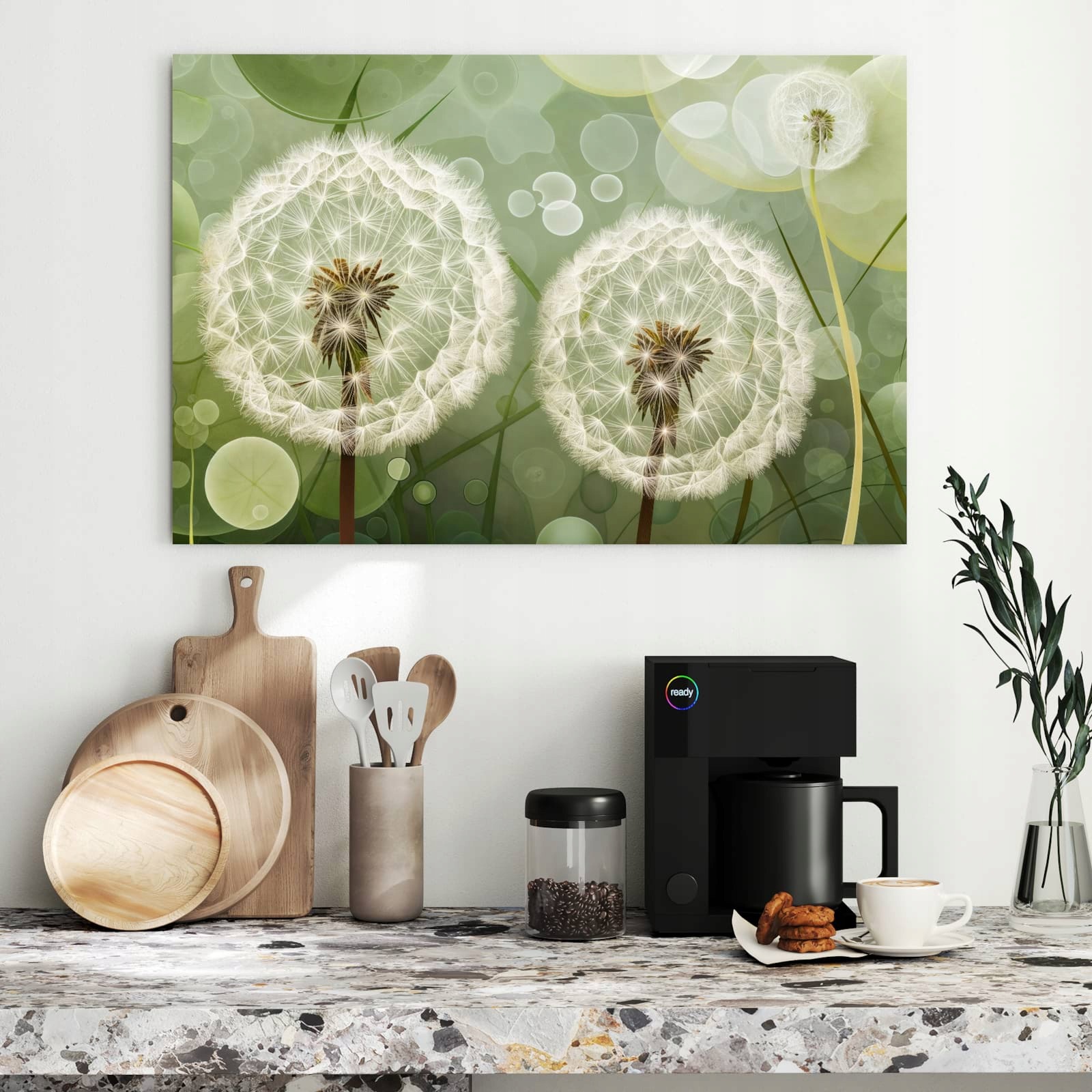 Magnetická tabule – obraz na zeď Jemné květiny pampelišky | 90 × 60 cm